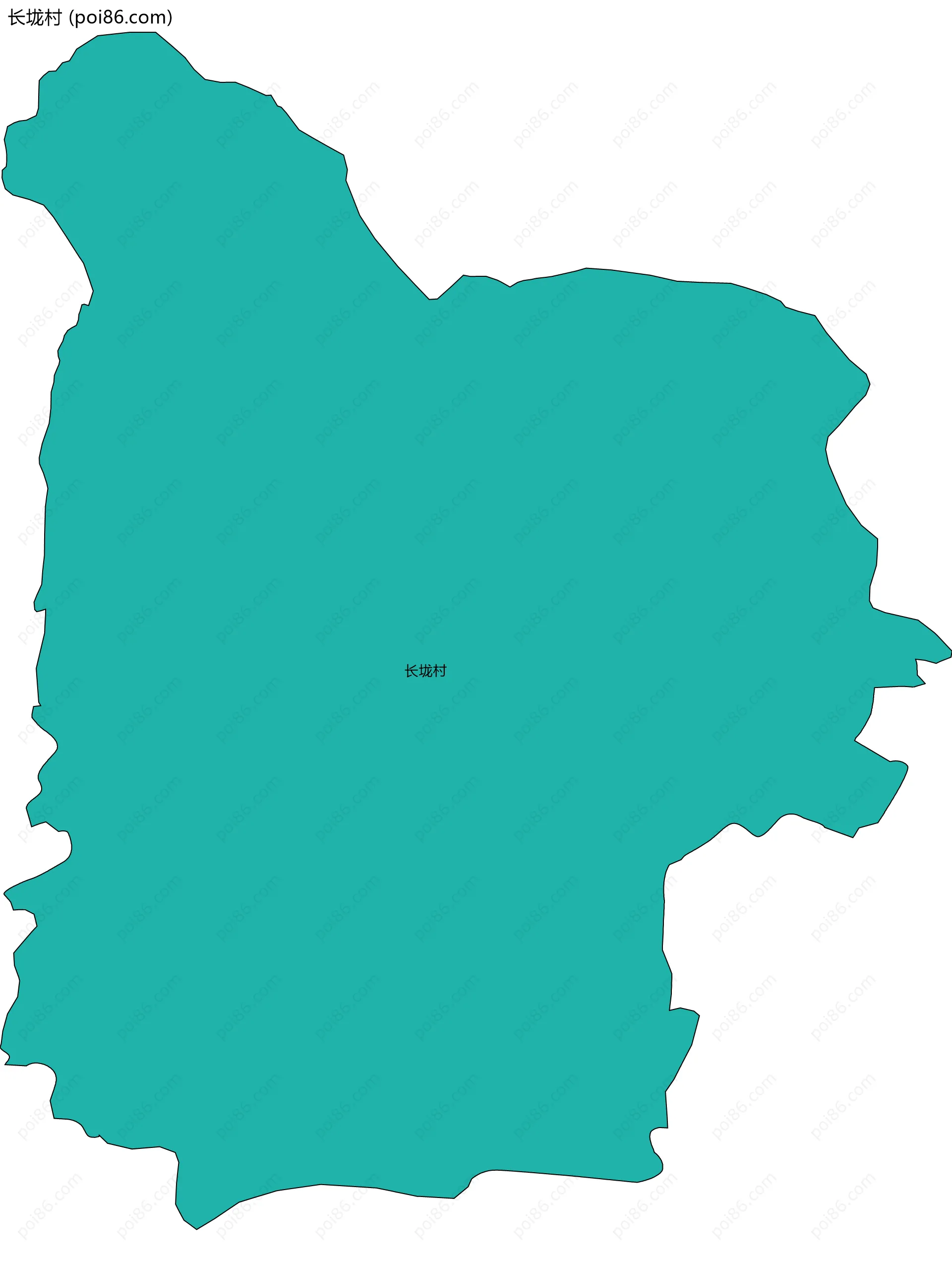 长垅村边界地图