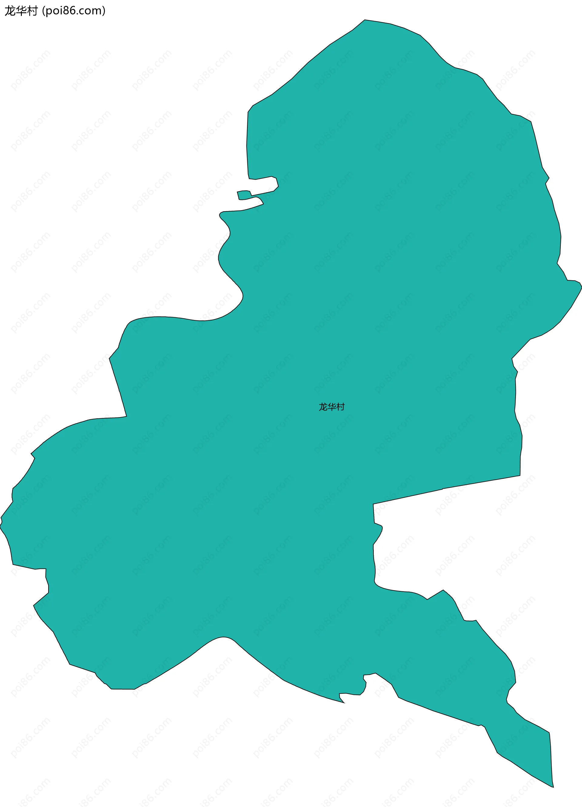 龙华村边界地图