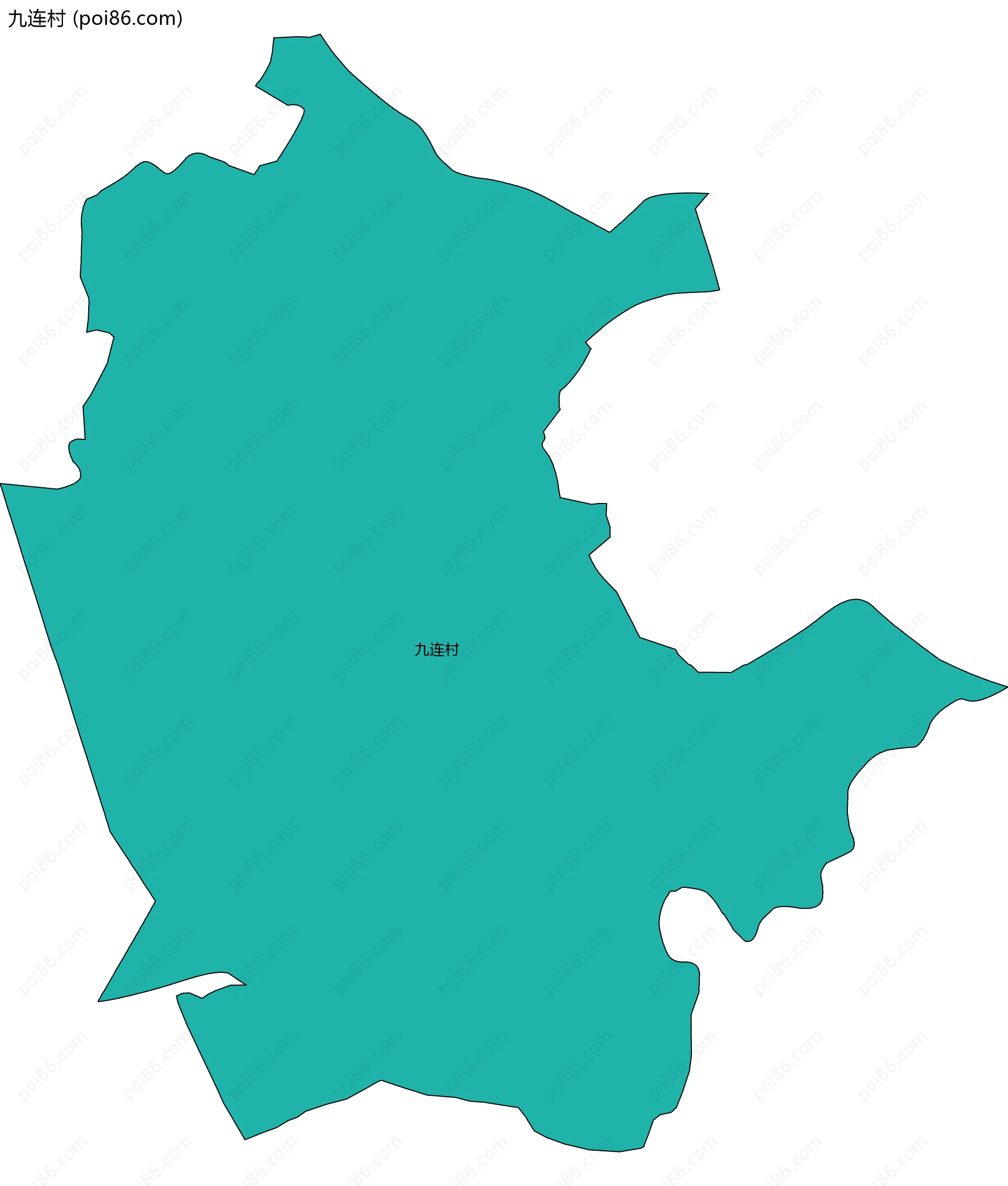 九连村边界地图