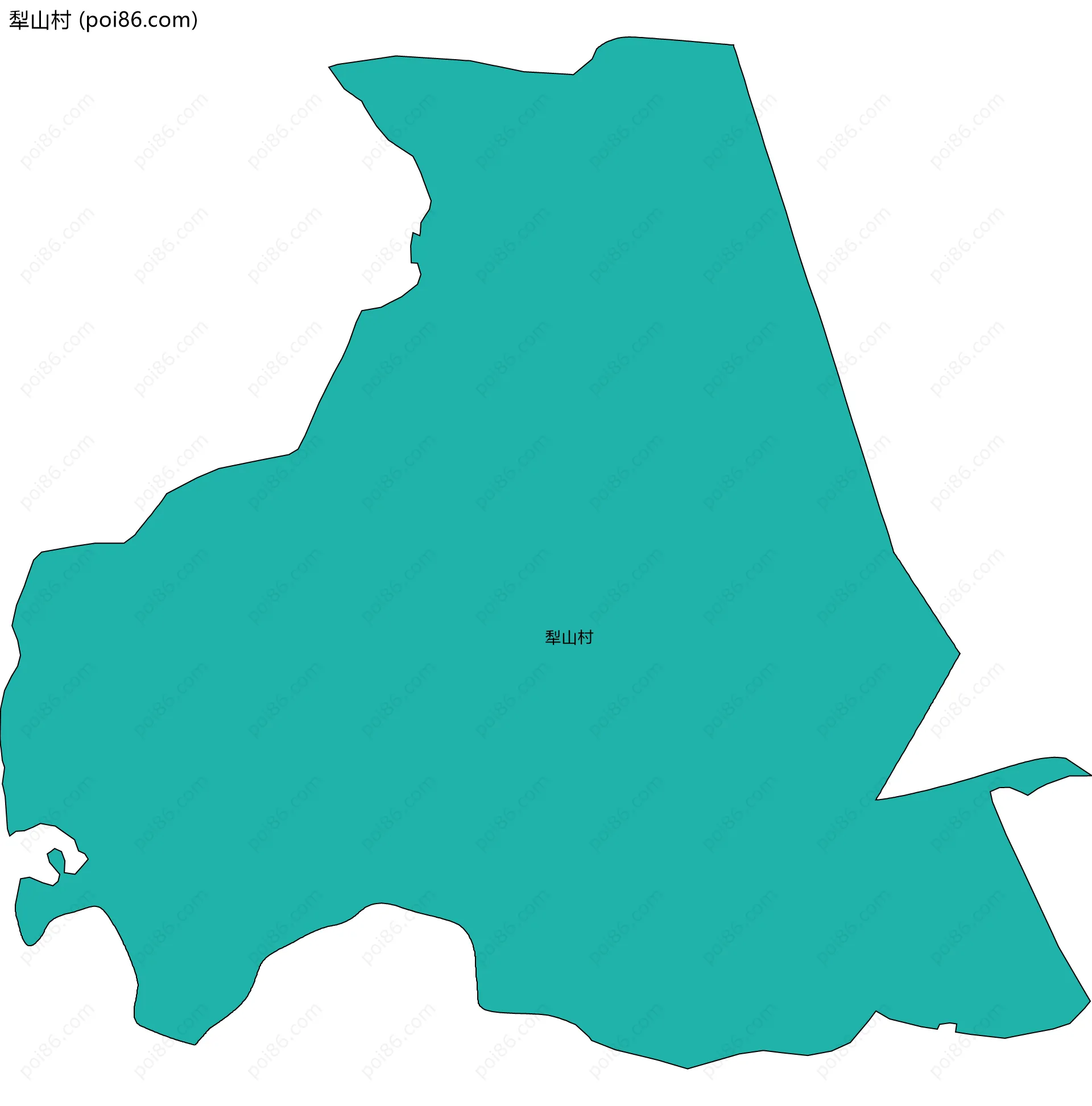 犁山村边界地图