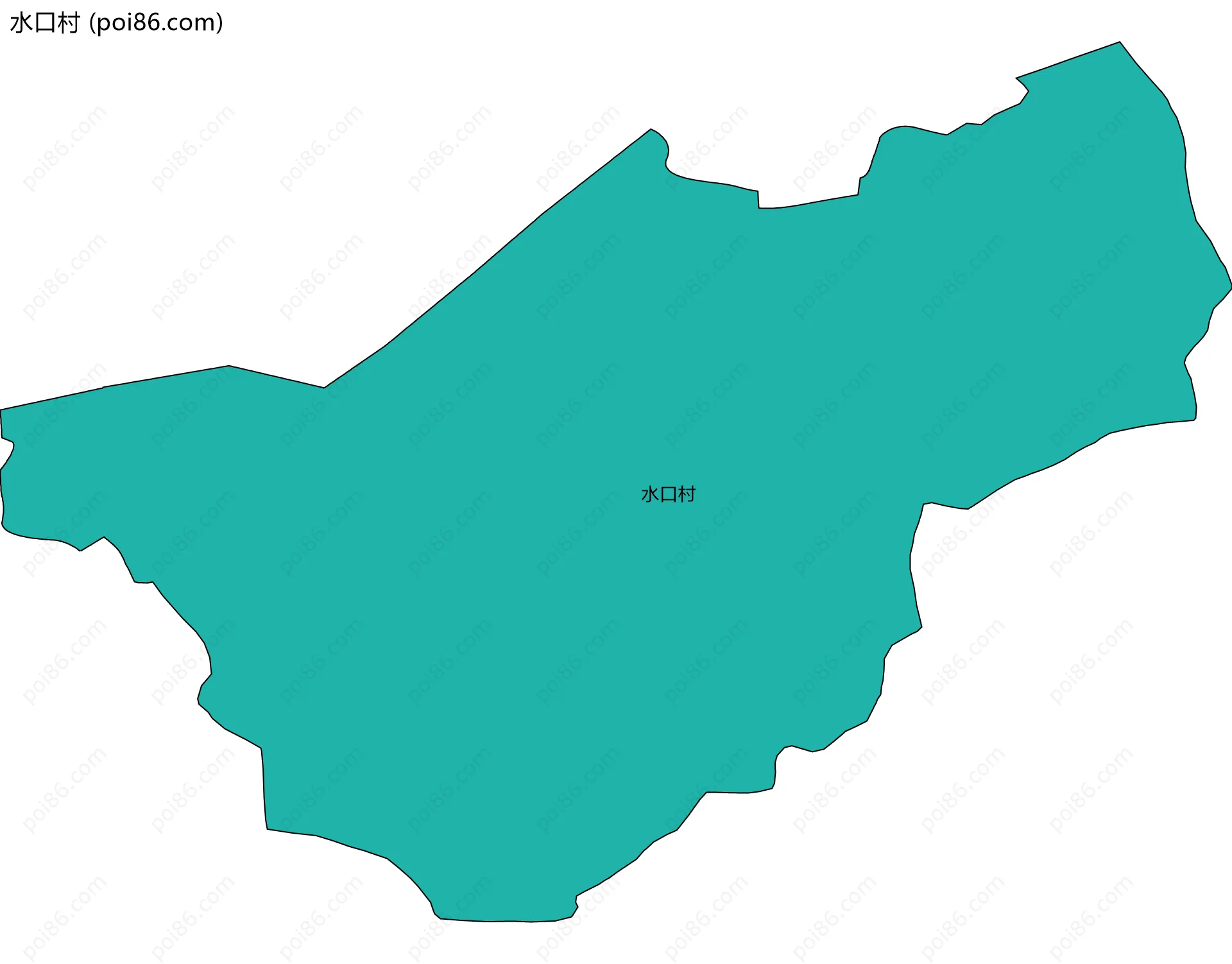 水口村边界地图