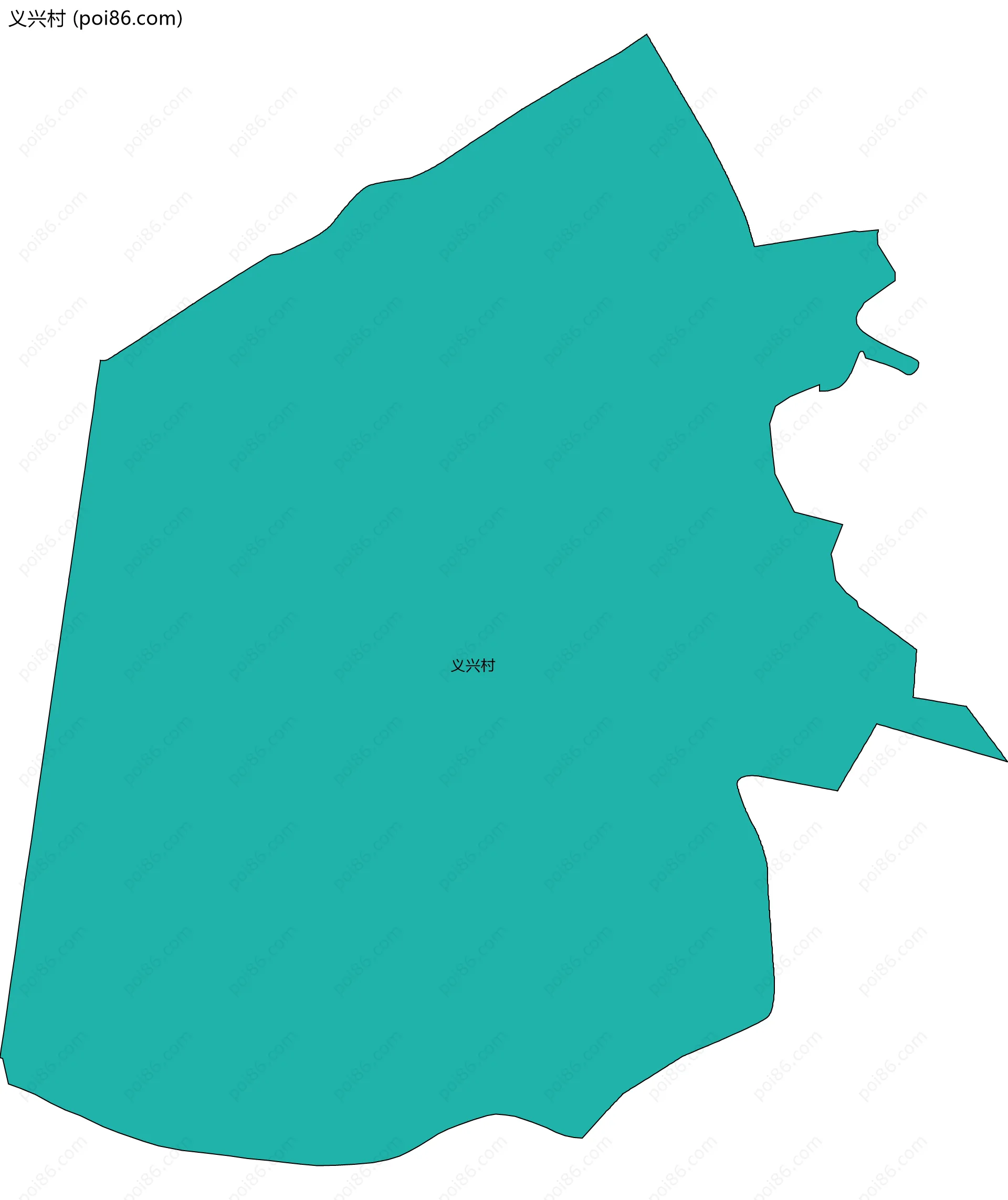 义兴村边界地图