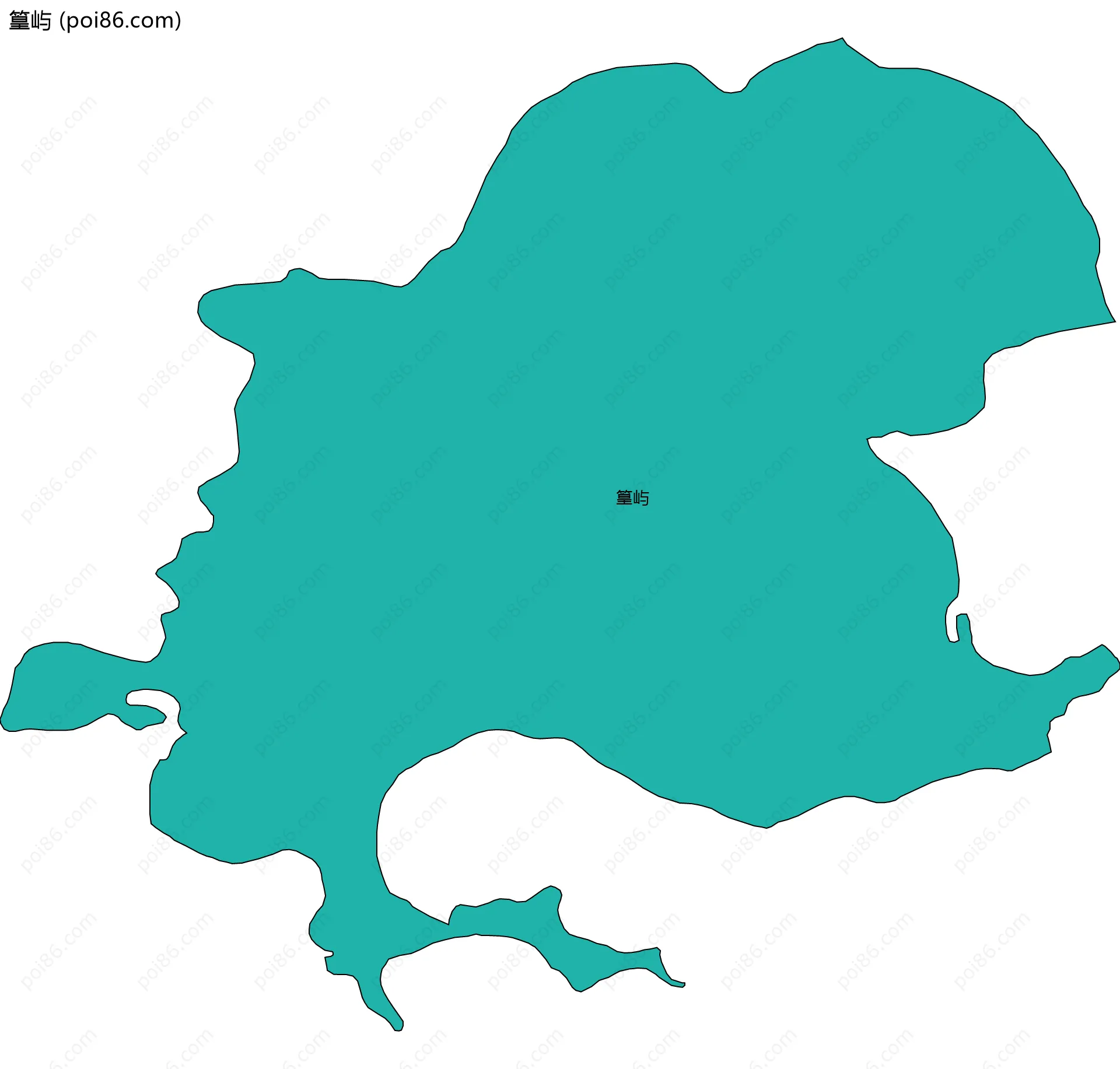 篁屿边界地图