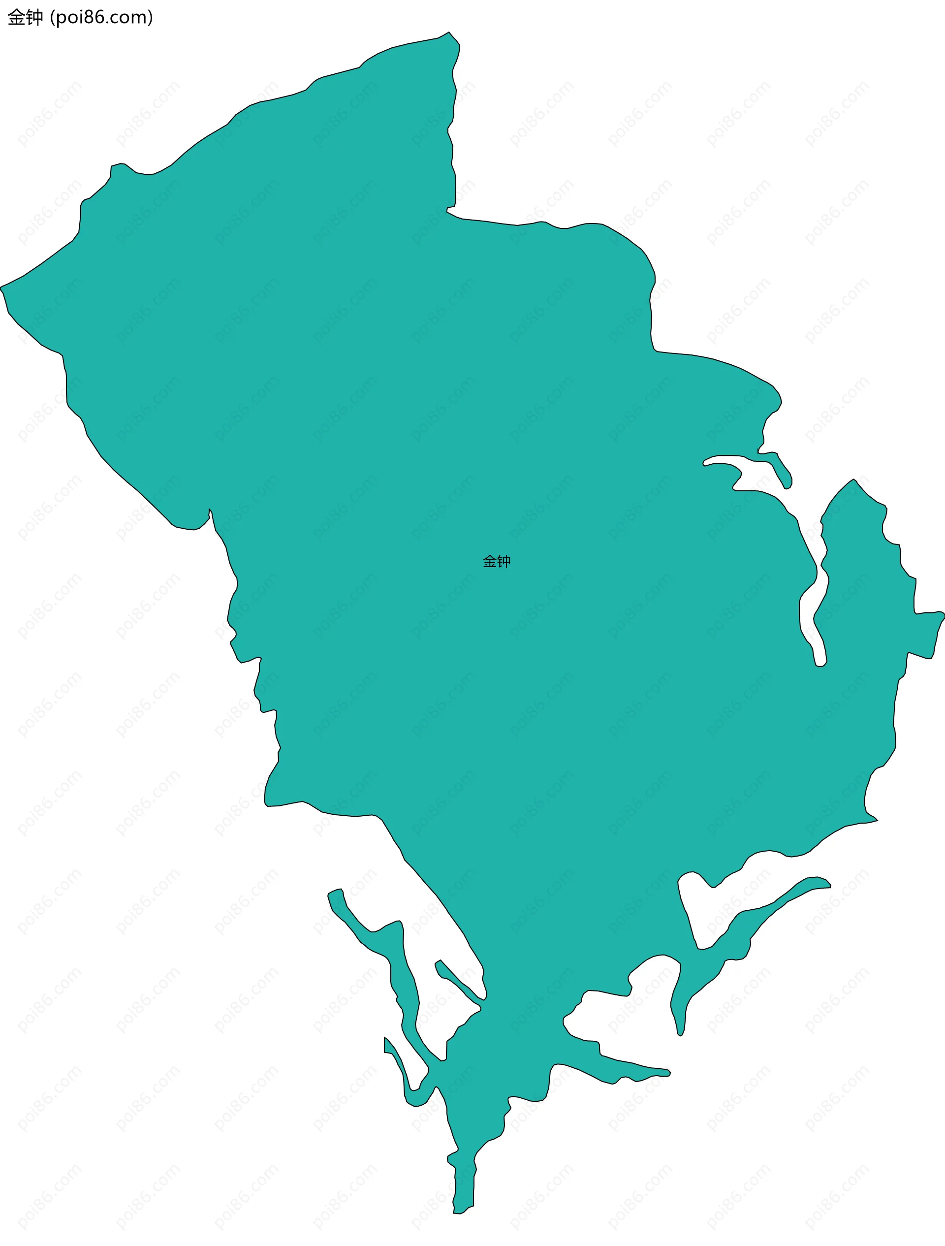 金钟边界地图