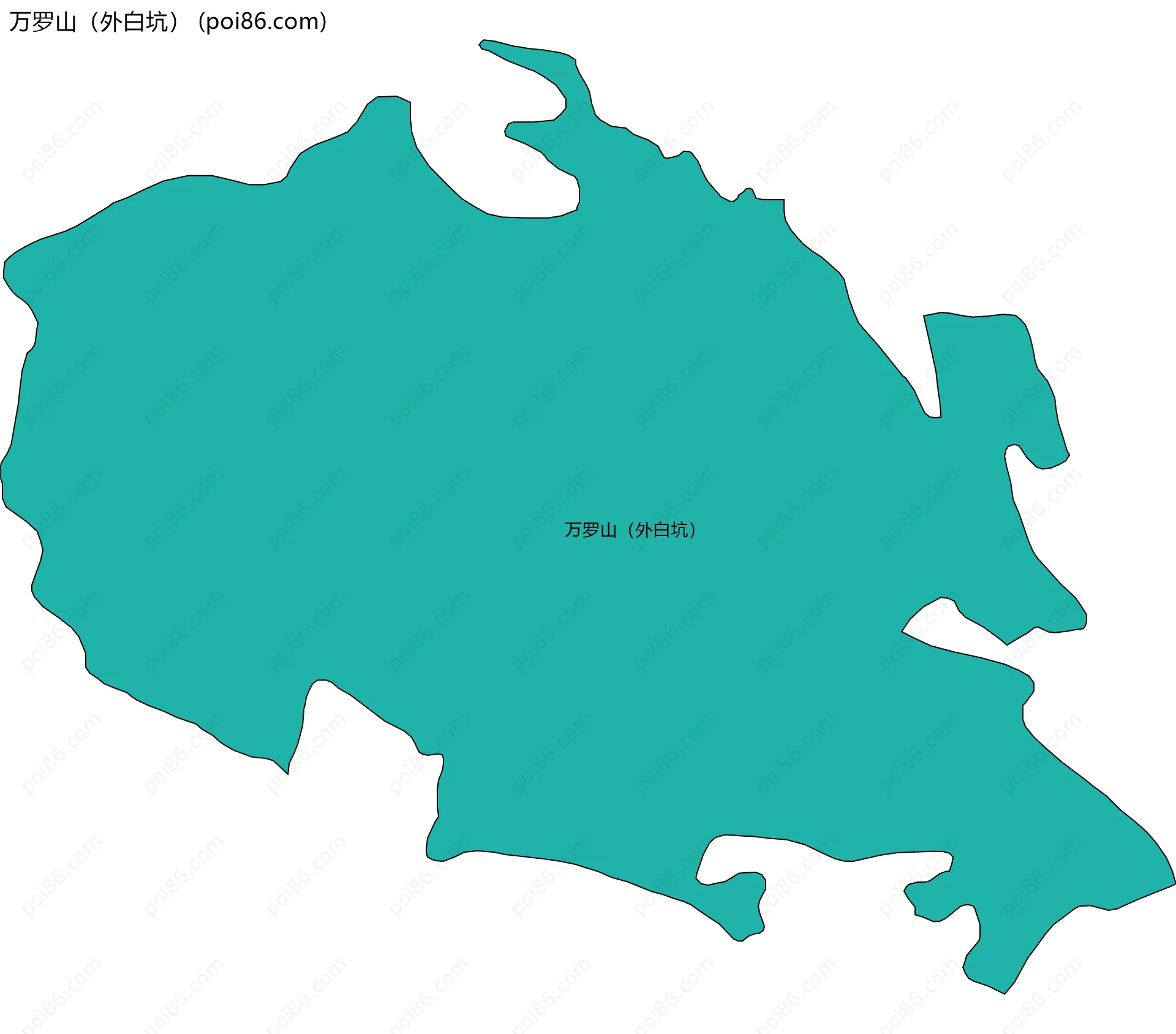 万罗山（外白坑）边界地图
