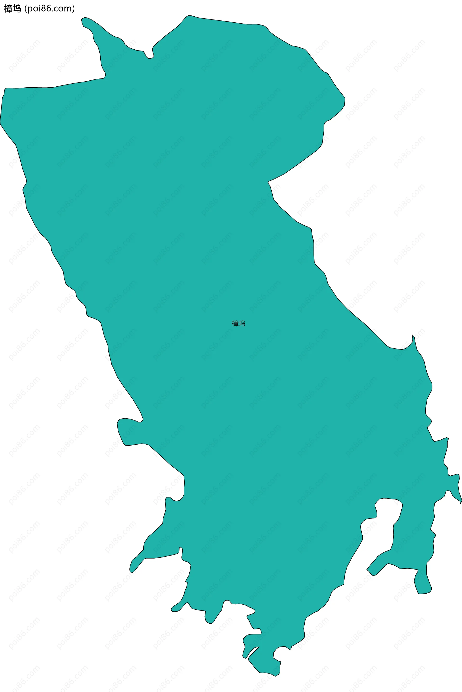 樟坞边界地图