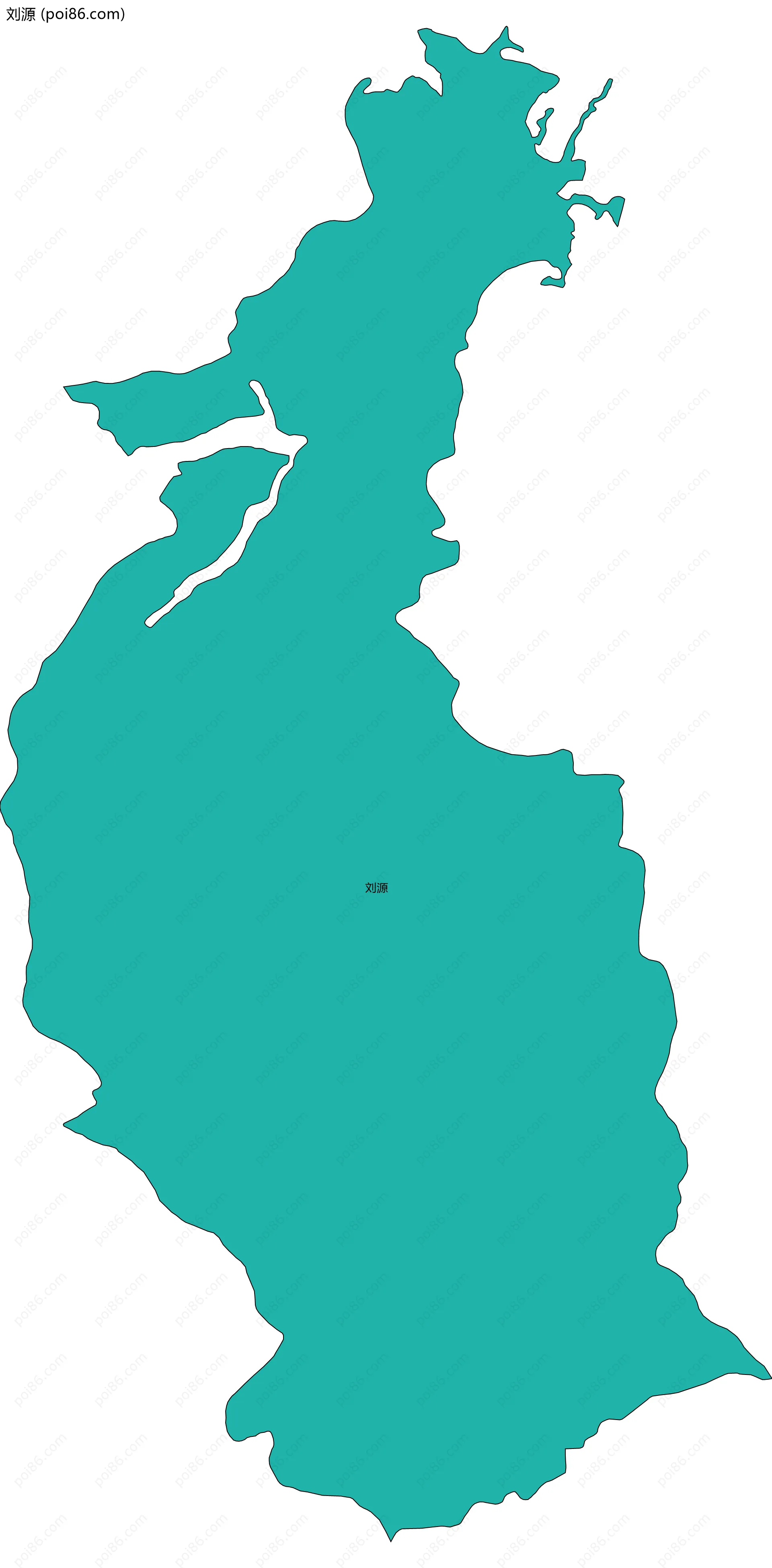 刘源边界地图