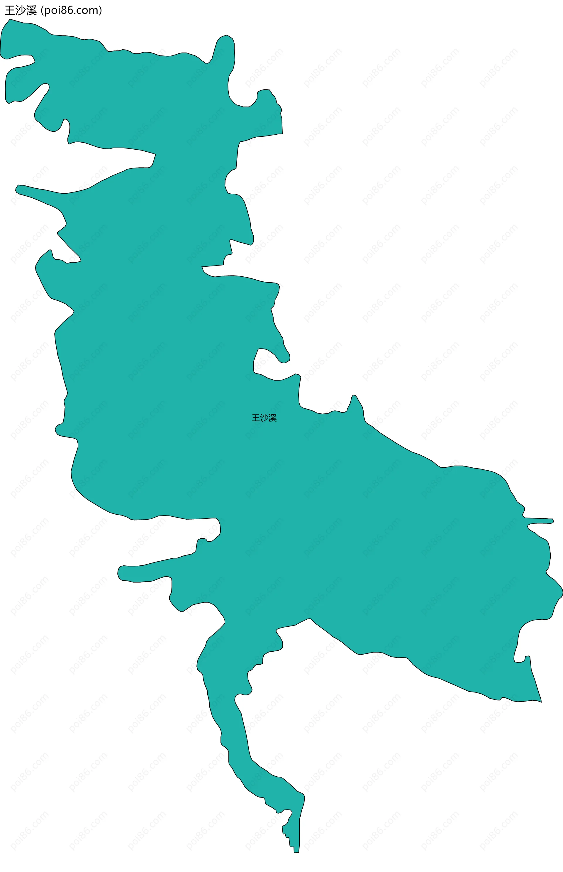王沙溪边界地图