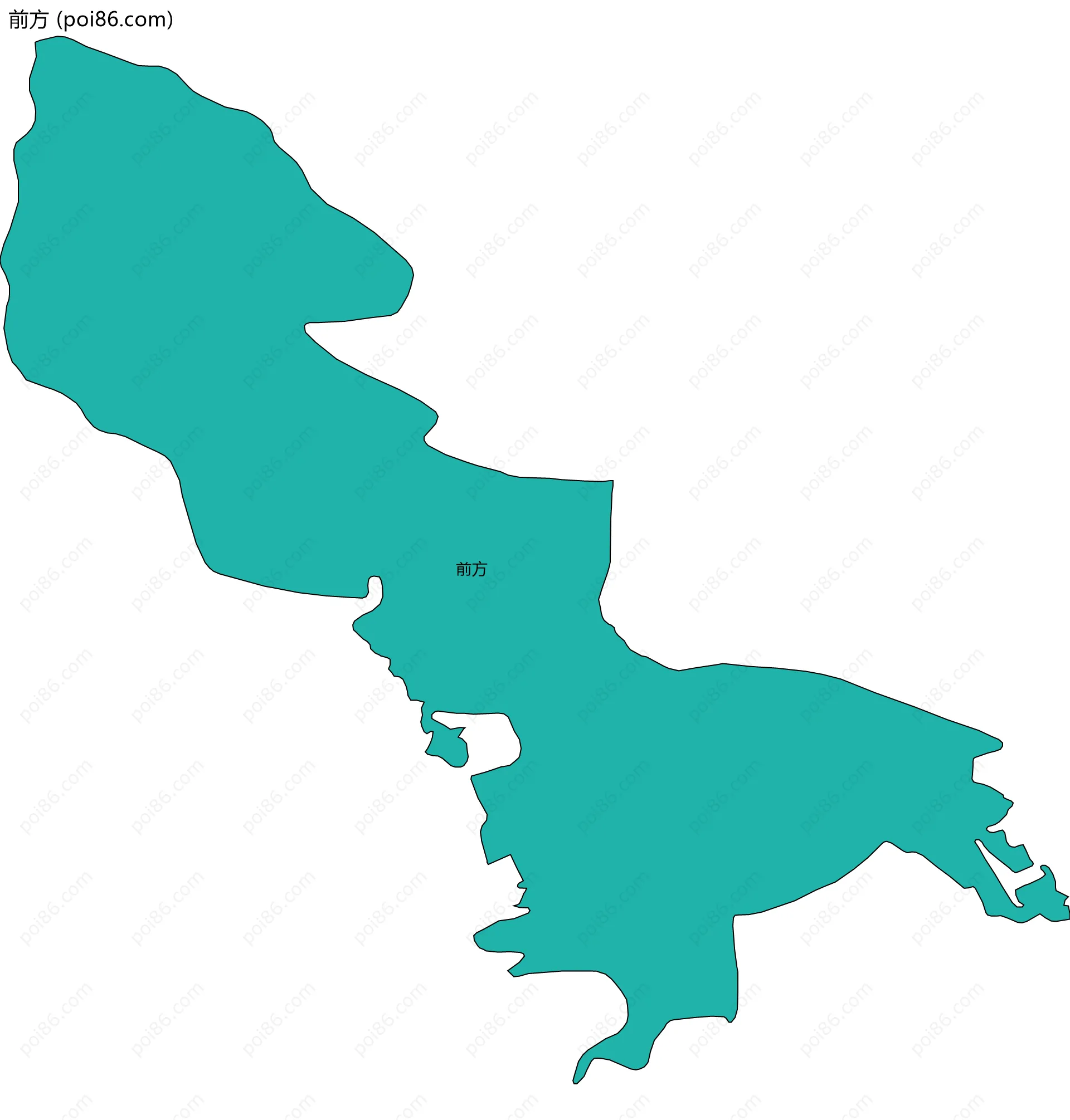 前方边界地图
