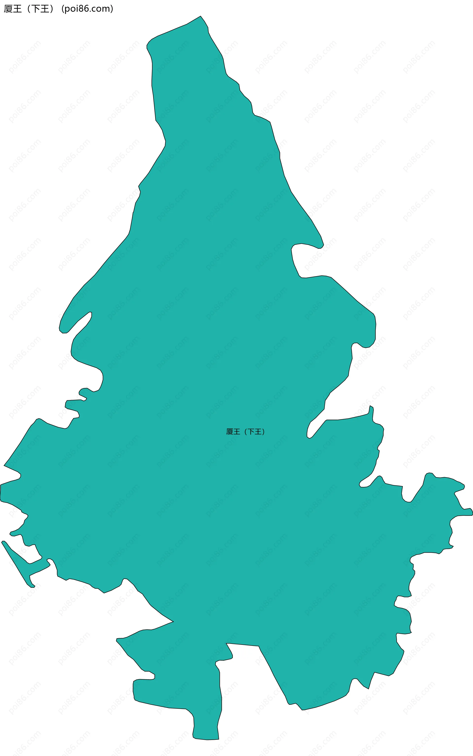 厦王（下王）边界地图