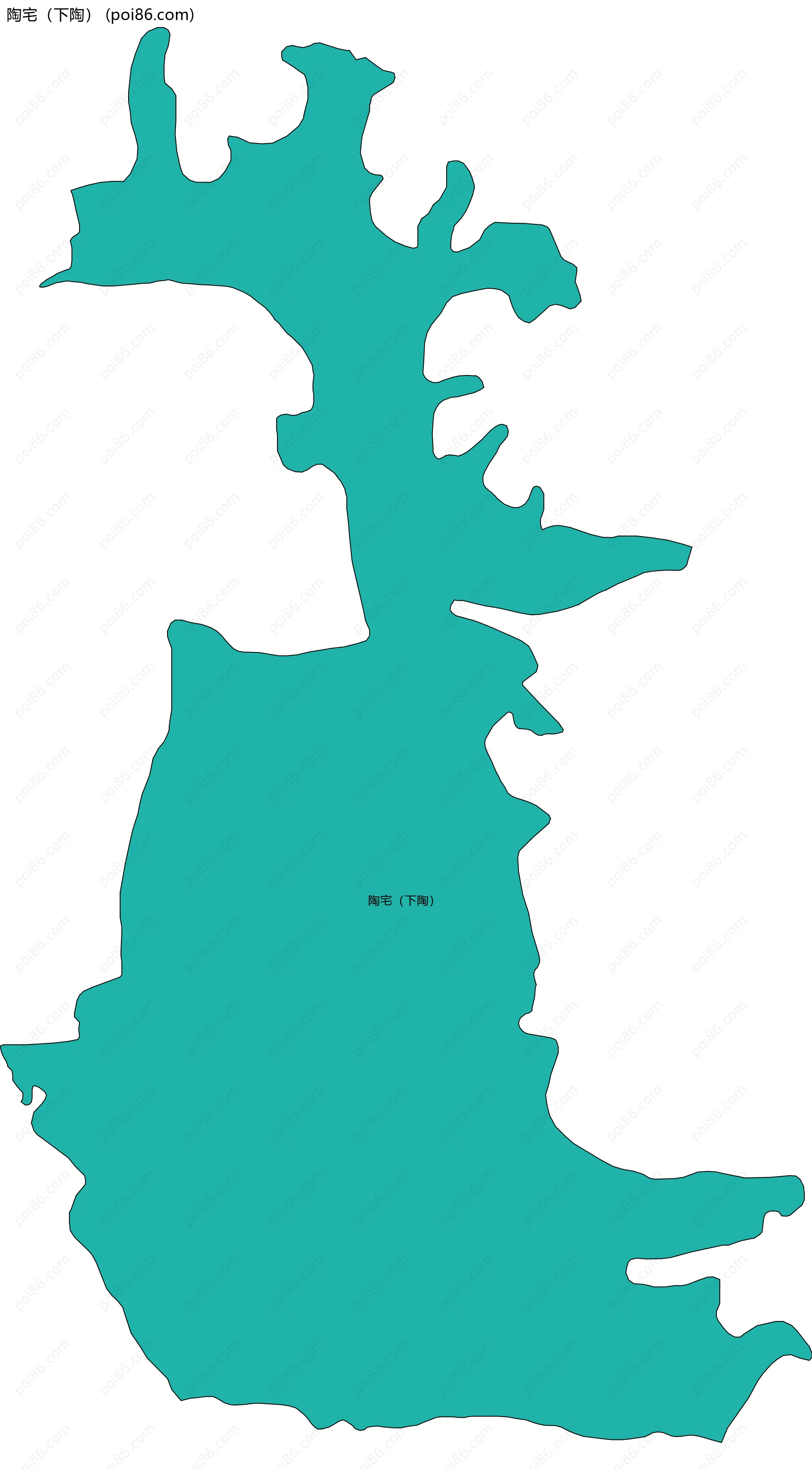 陶宅（下陶）边界地图