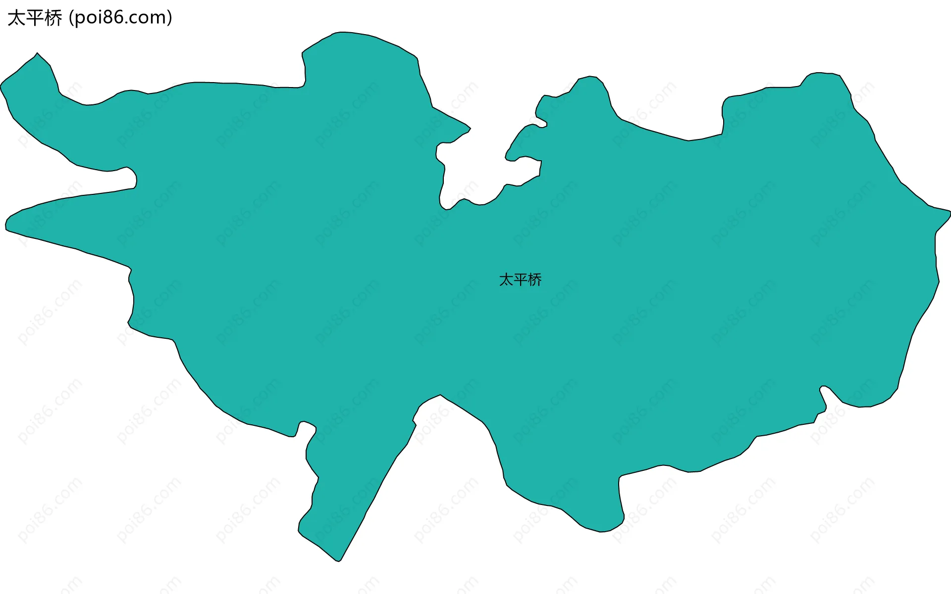 太平桥边界地图