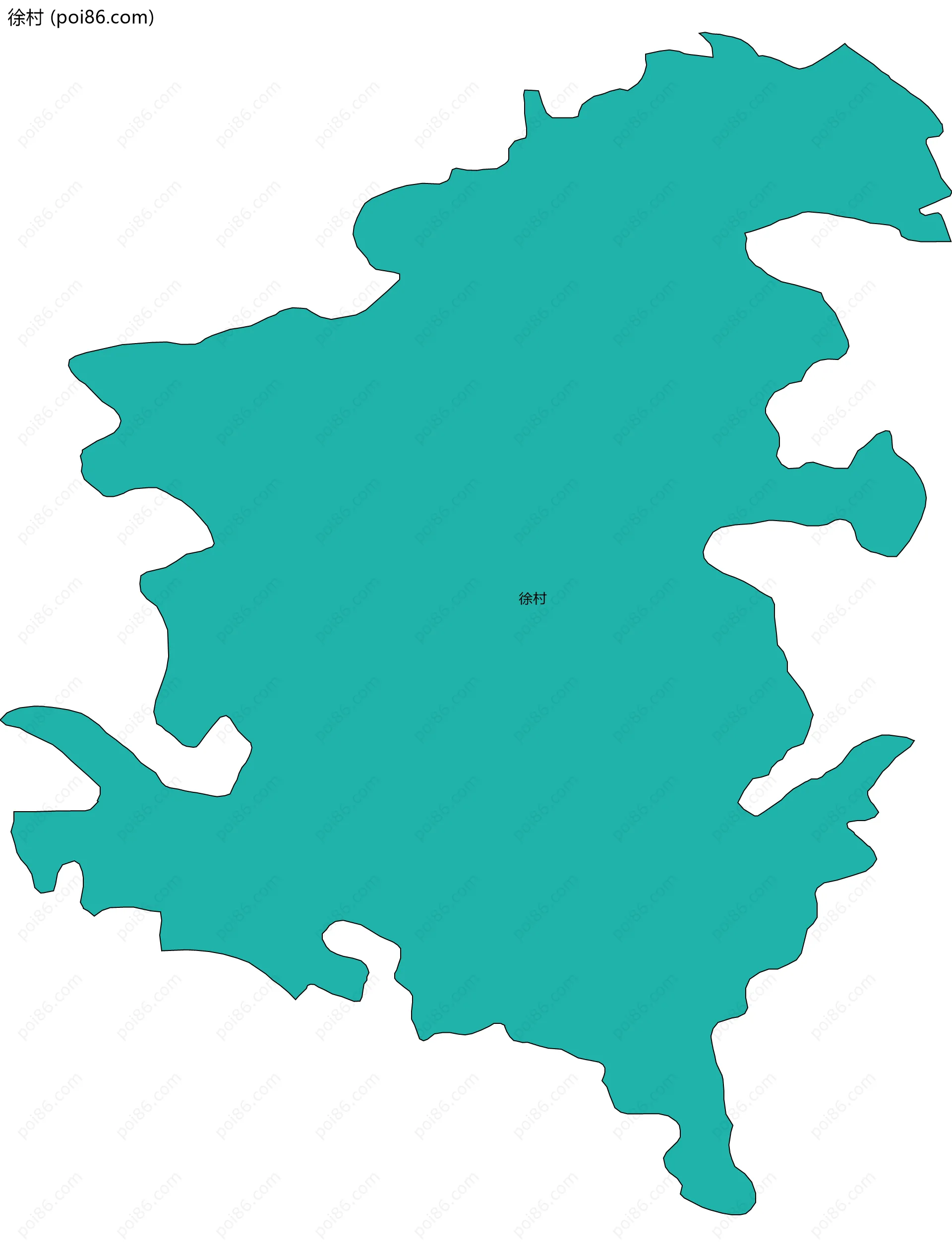 徐村边界地图