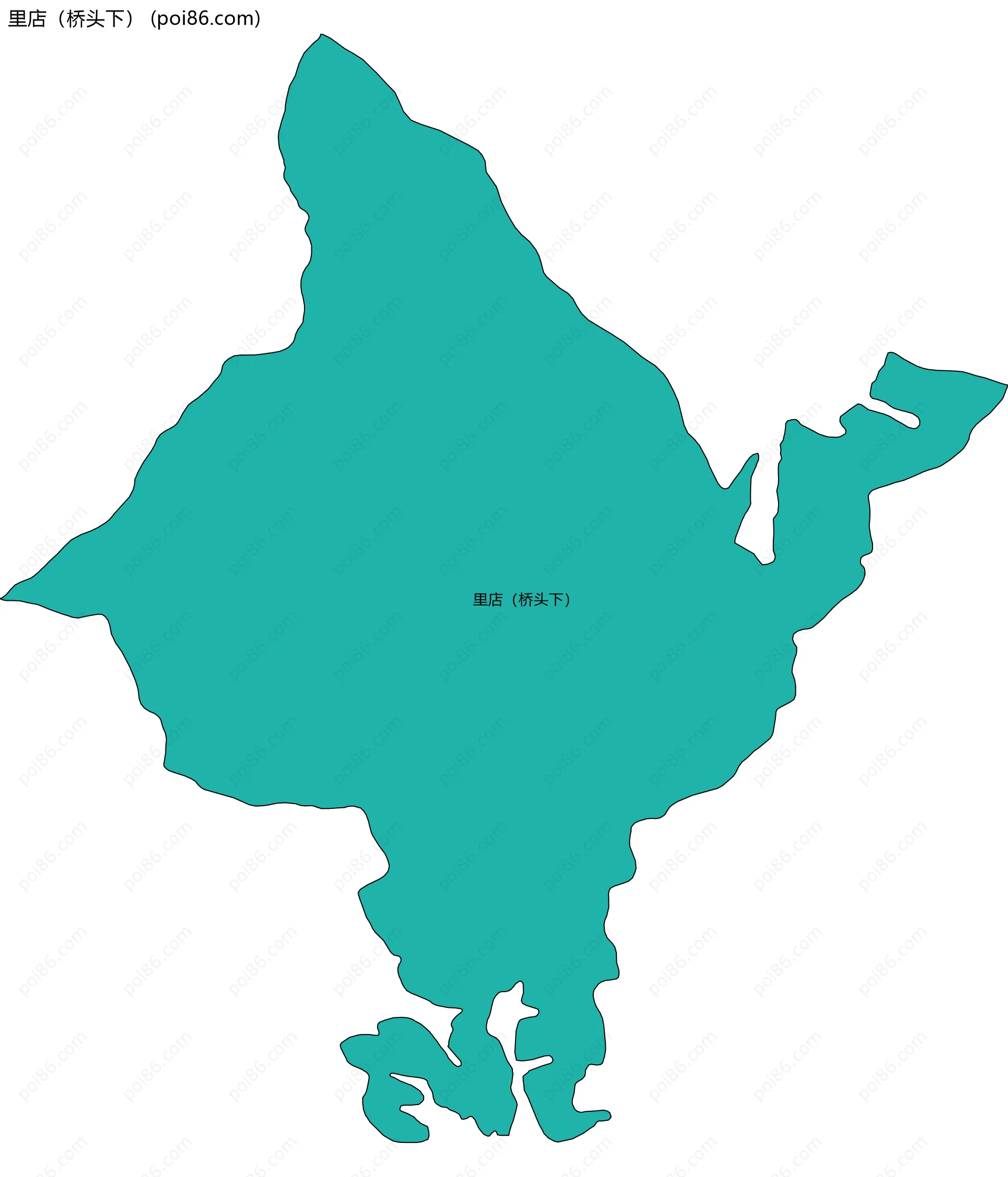 里店（桥头下）边界地图