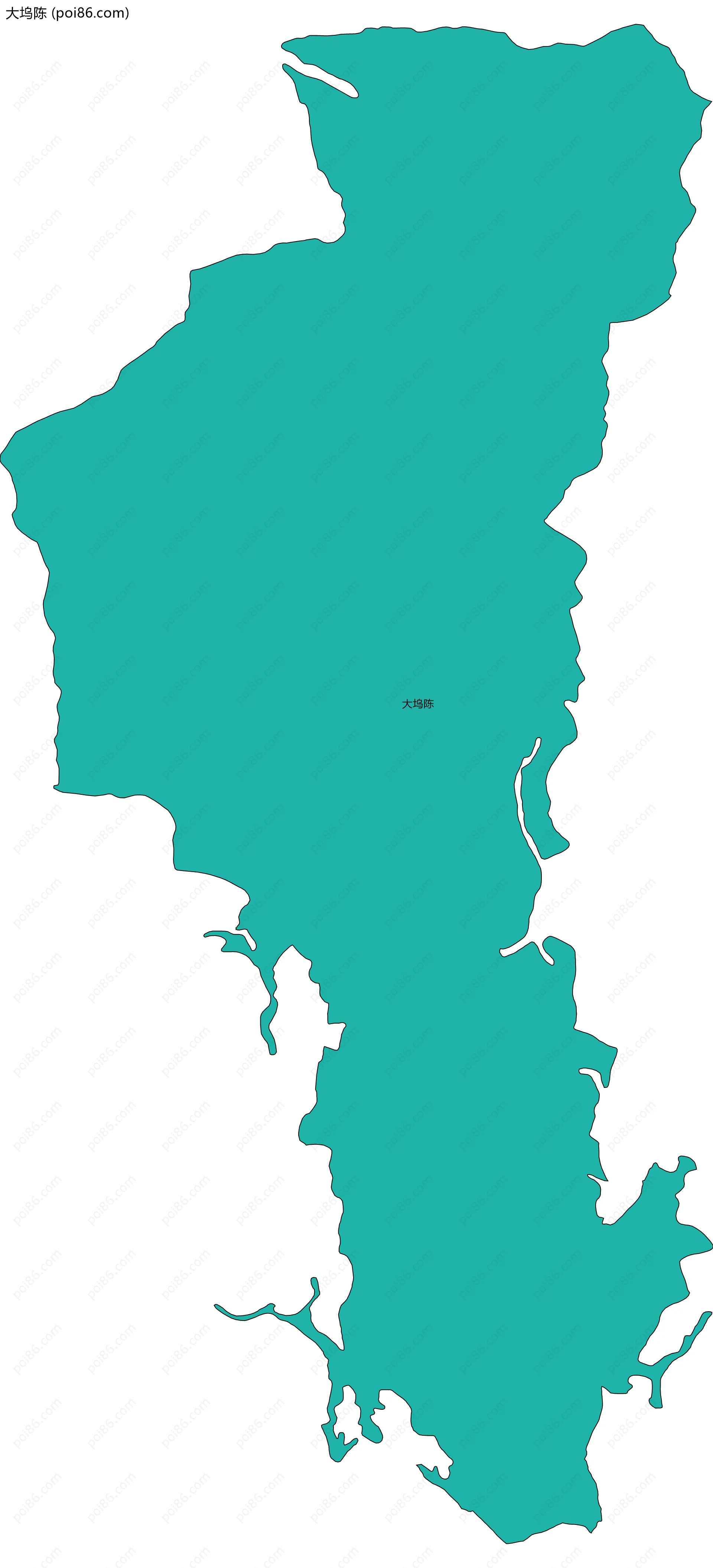 大坞陈边界地图