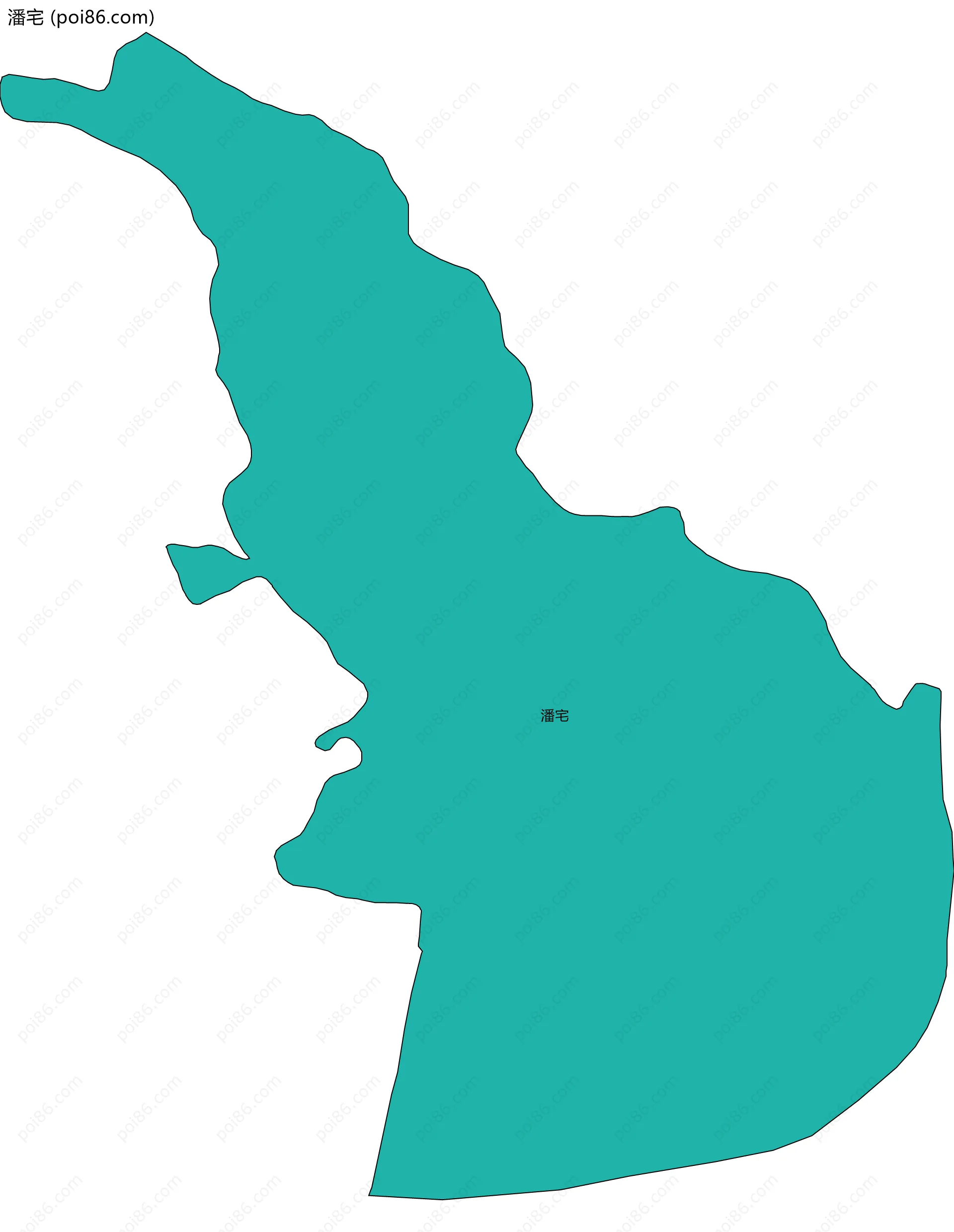 潘宅边界地图