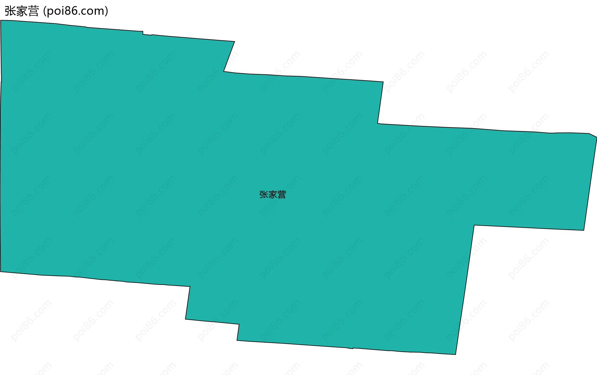 张家营边界地图