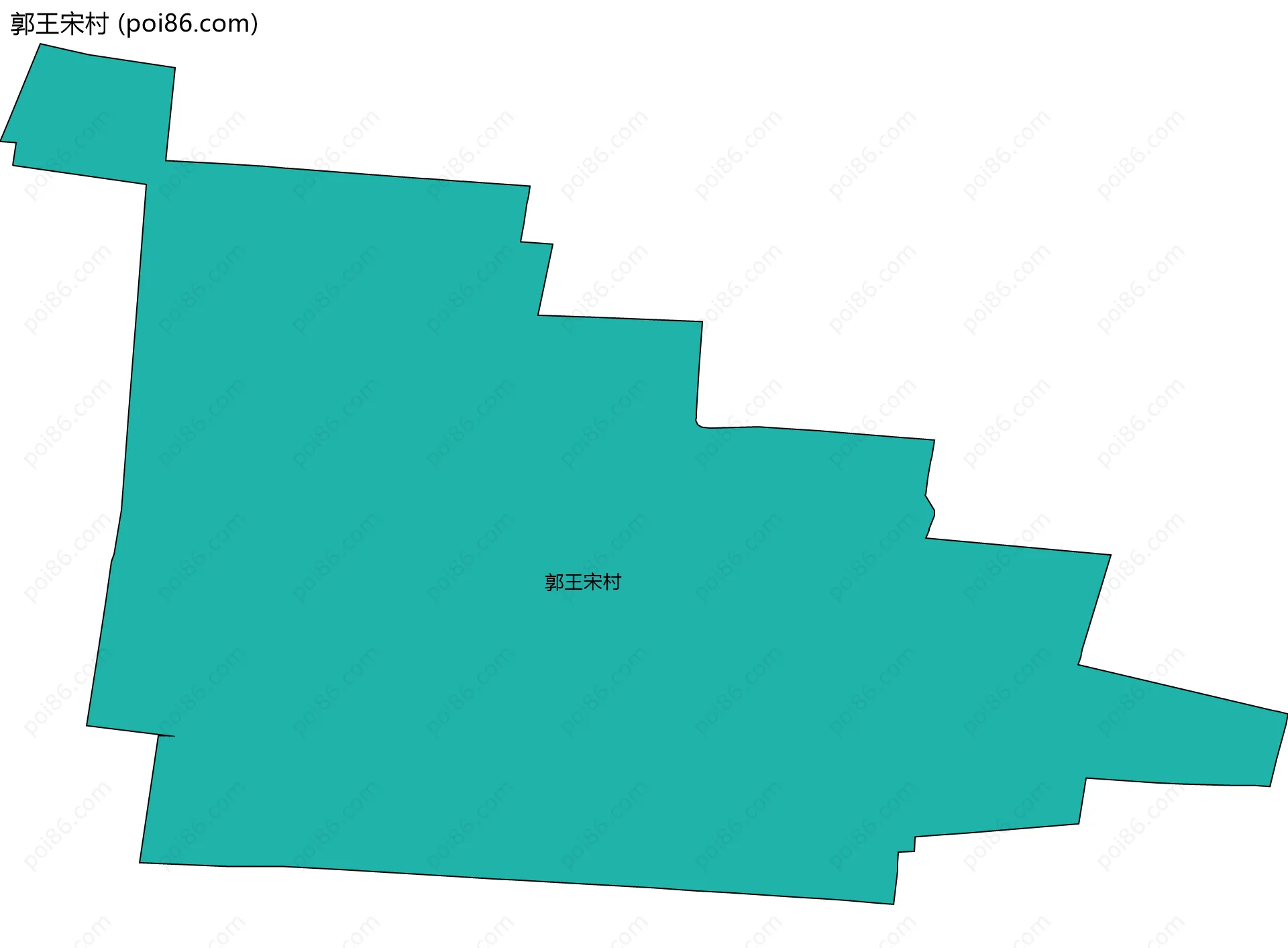 郭王宋村边界地图