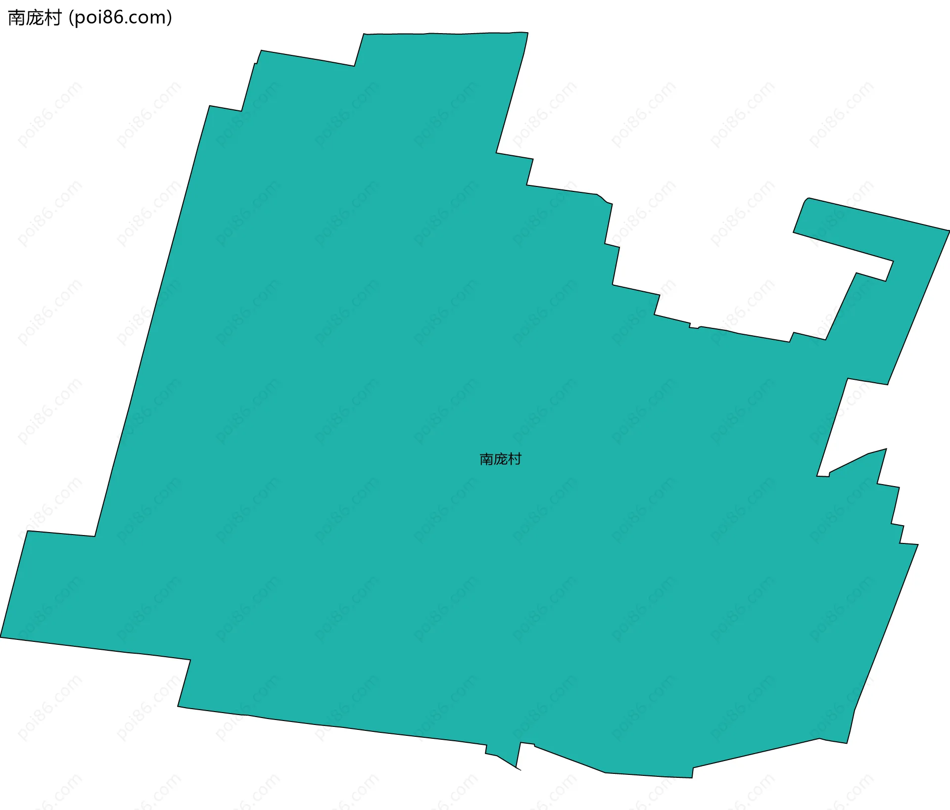 南庞村边界地图