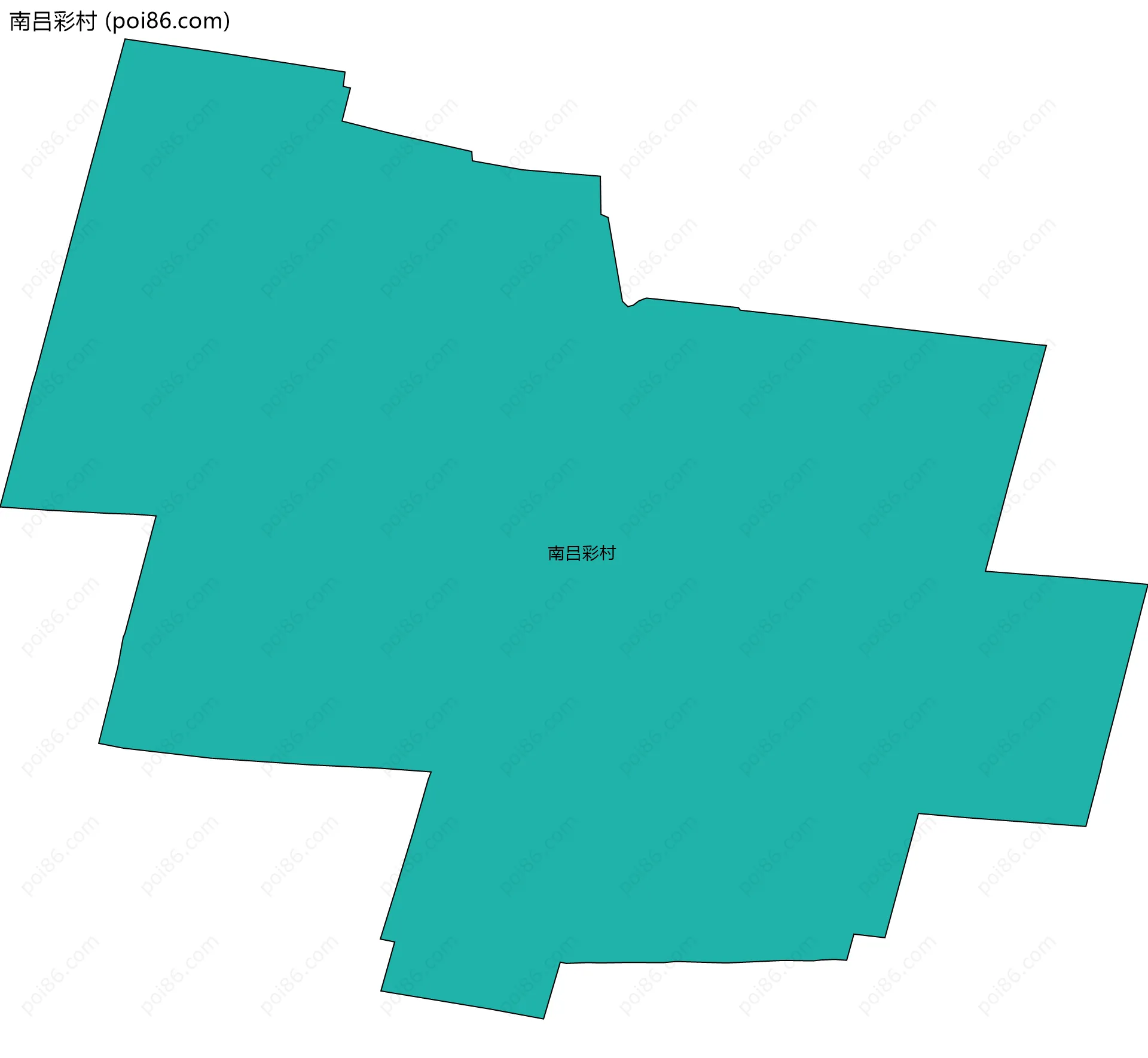 南吕彩村边界地图