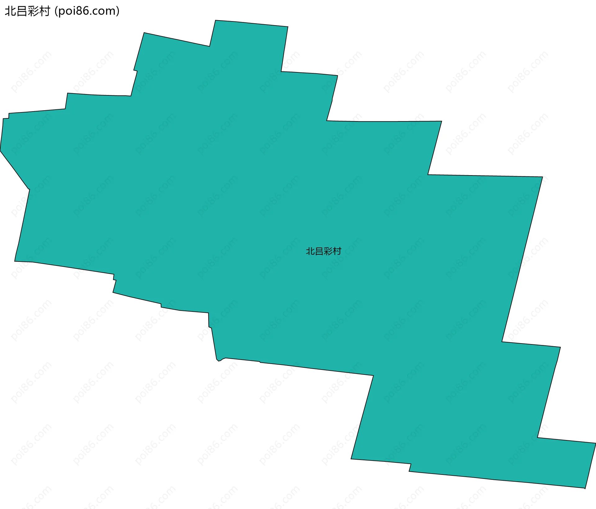 北吕彩村边界地图