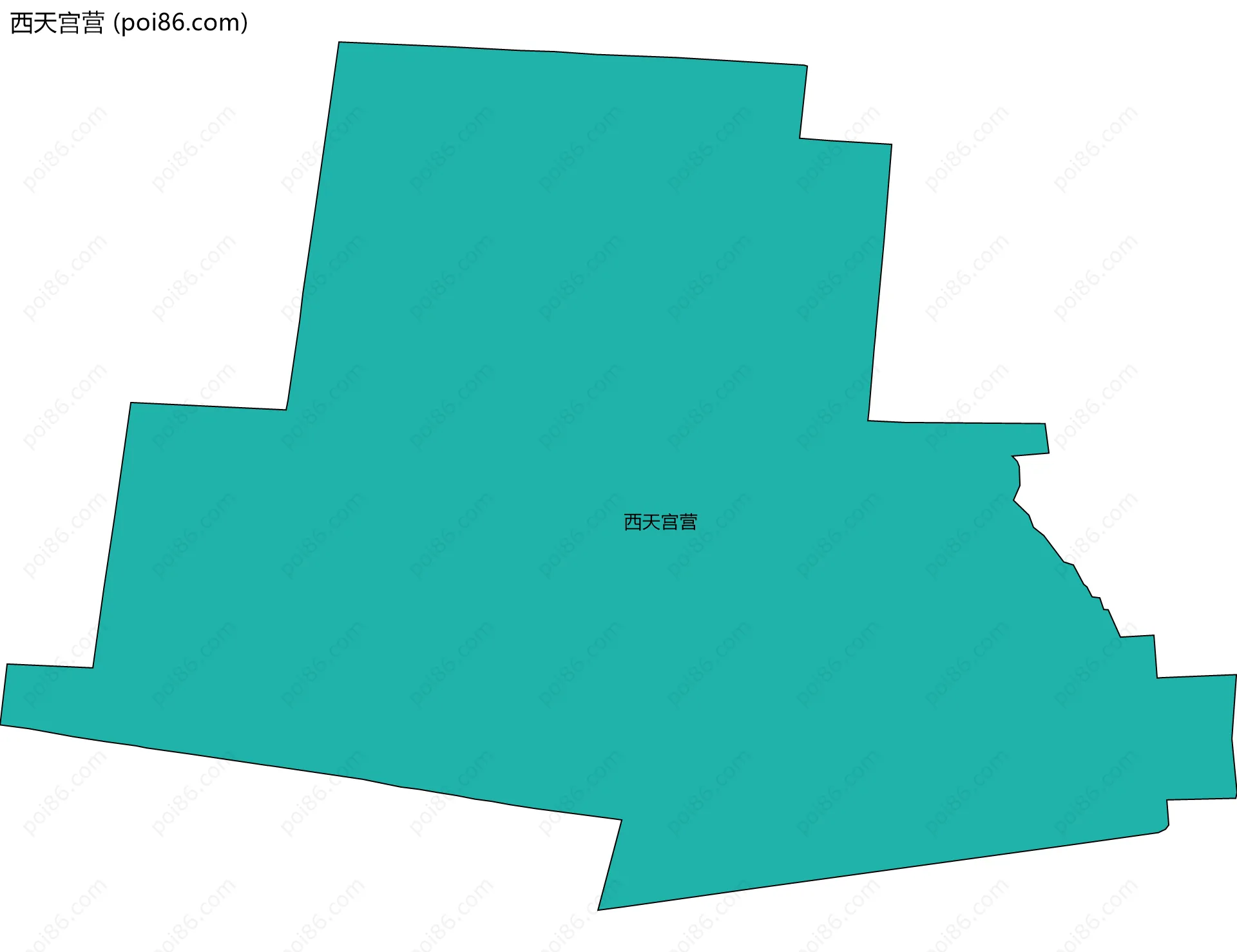 西天宫营边界地图