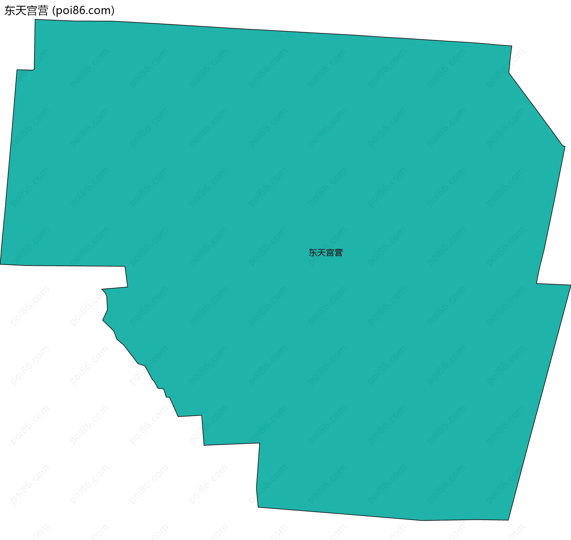 东天宫营边界地图