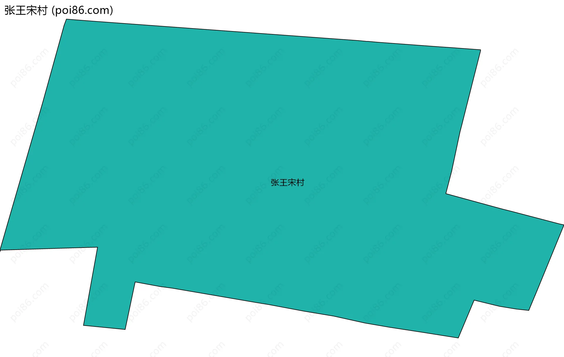 张王宋村边界地图