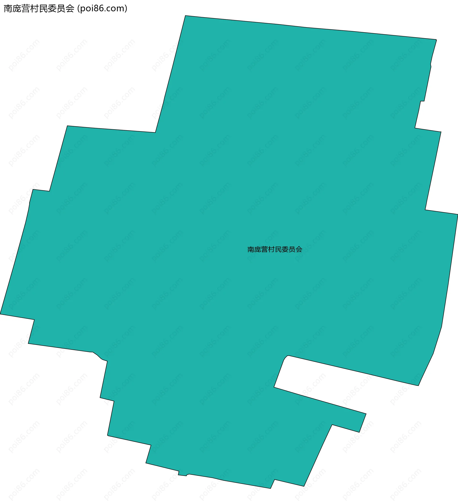 南庞营村民委员会边界地图