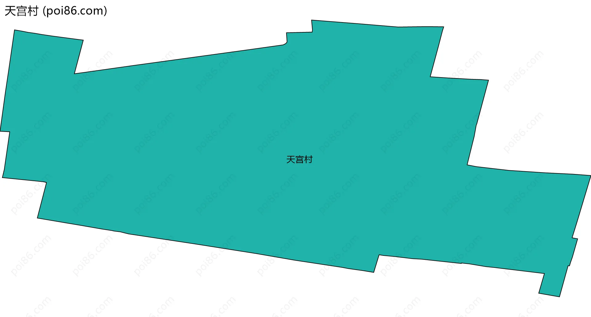 天宫村边界地图