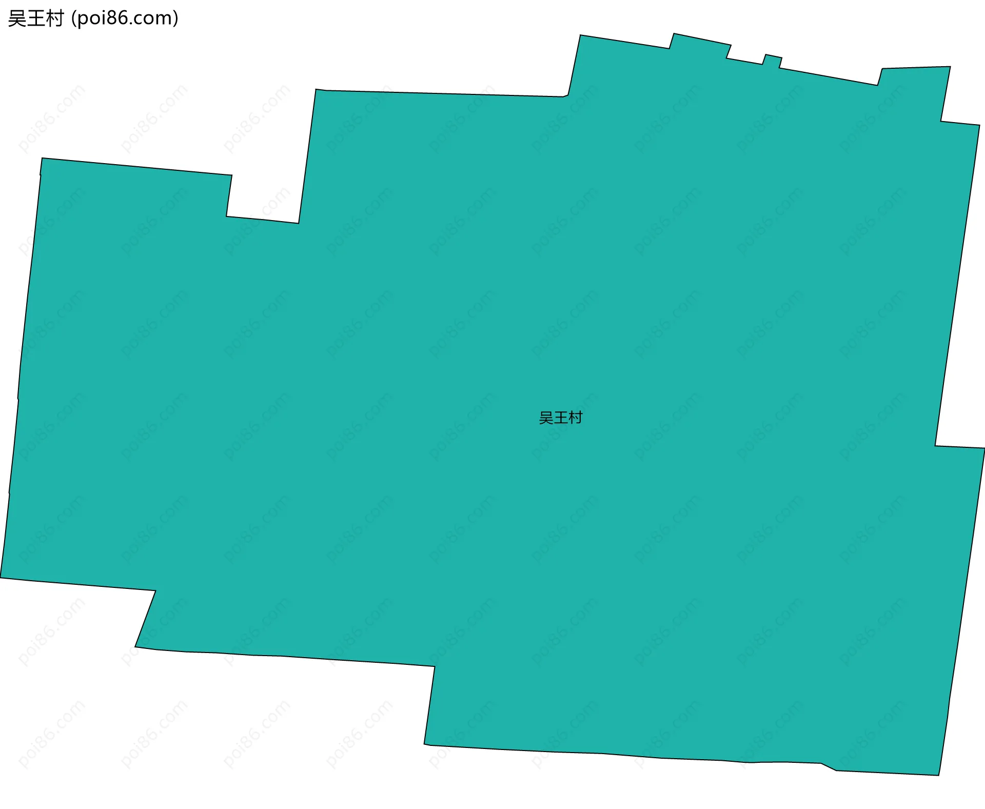吴王村边界地图