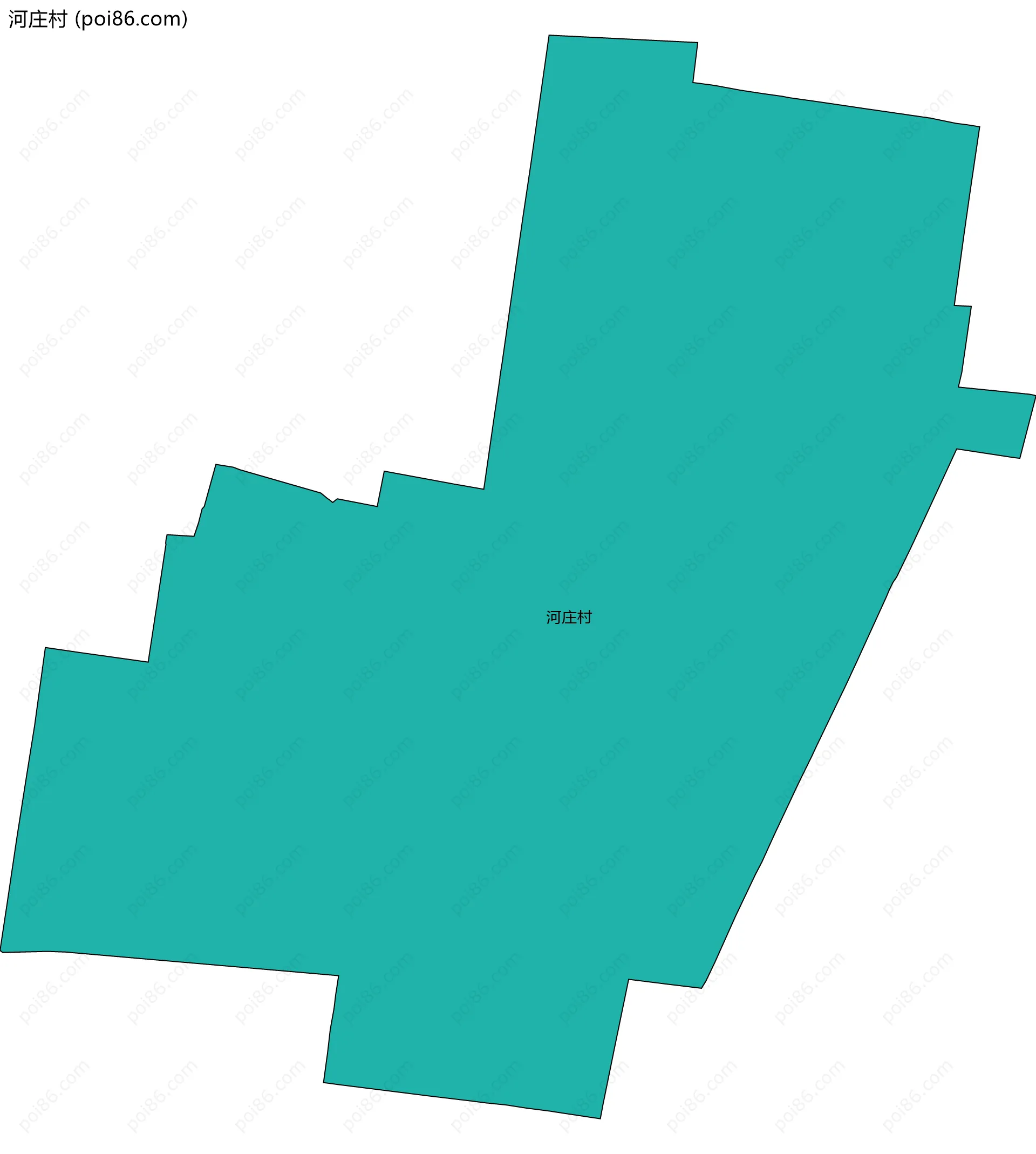 河庄村边界地图