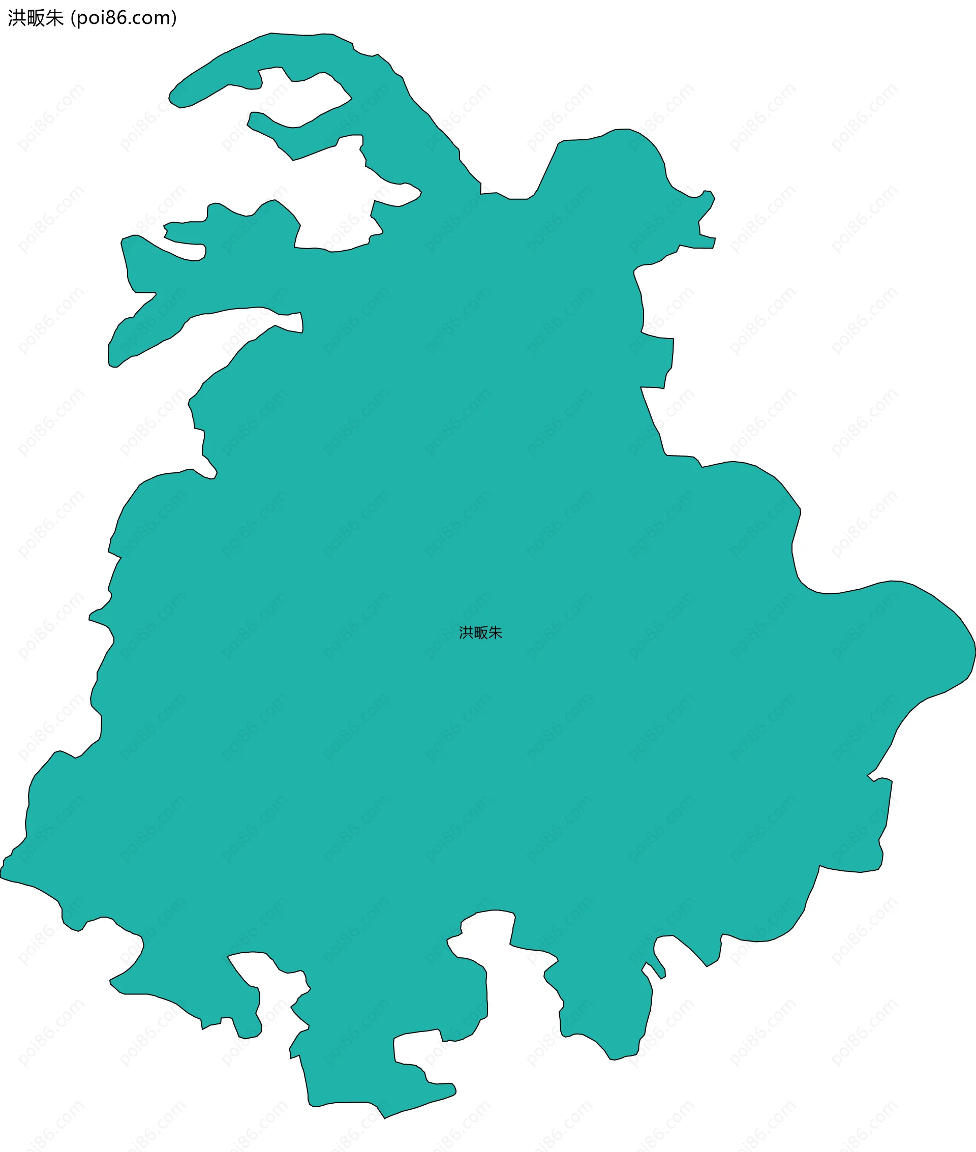 洪畈朱边界地图