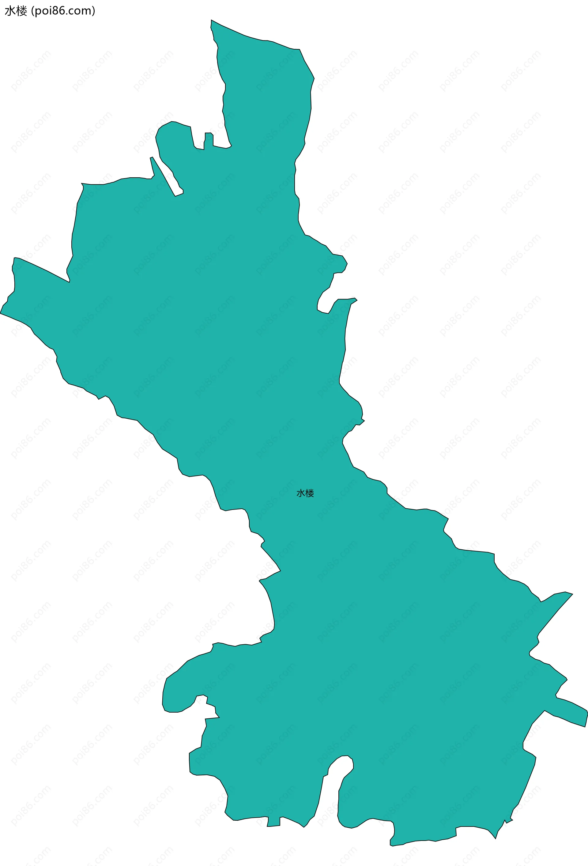 水楼边界地图