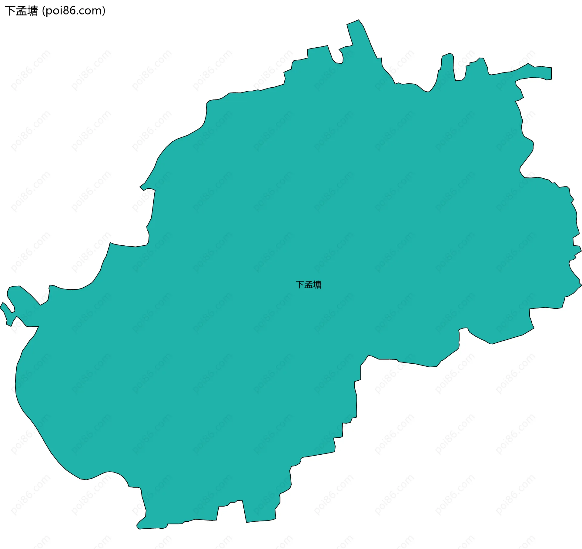 下孟塘边界地图