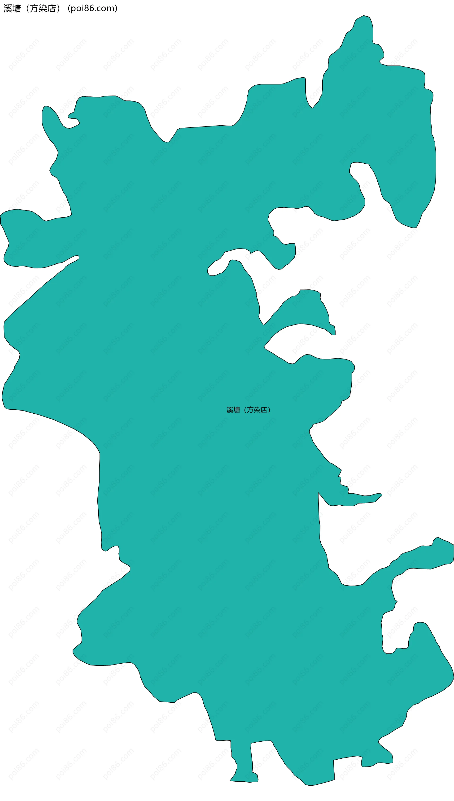 溪塘（方染店）边界地图