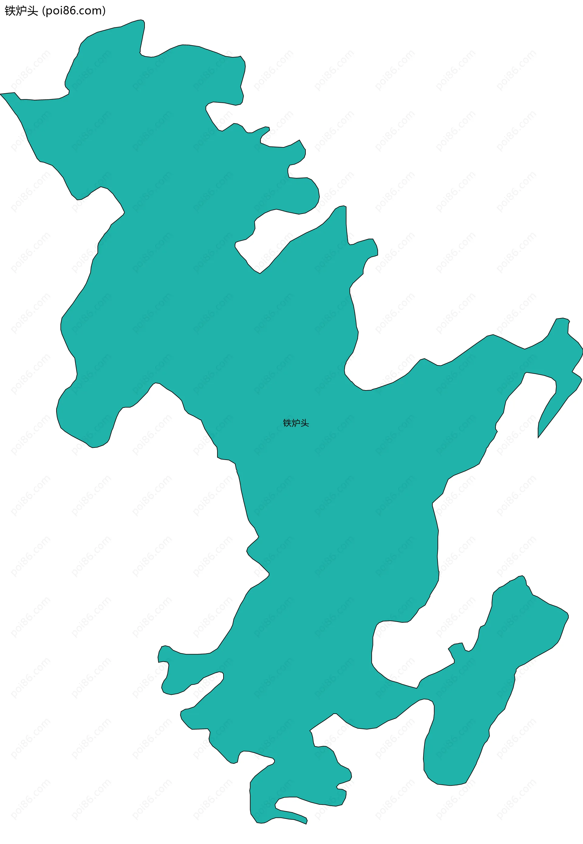 铁炉头边界地图