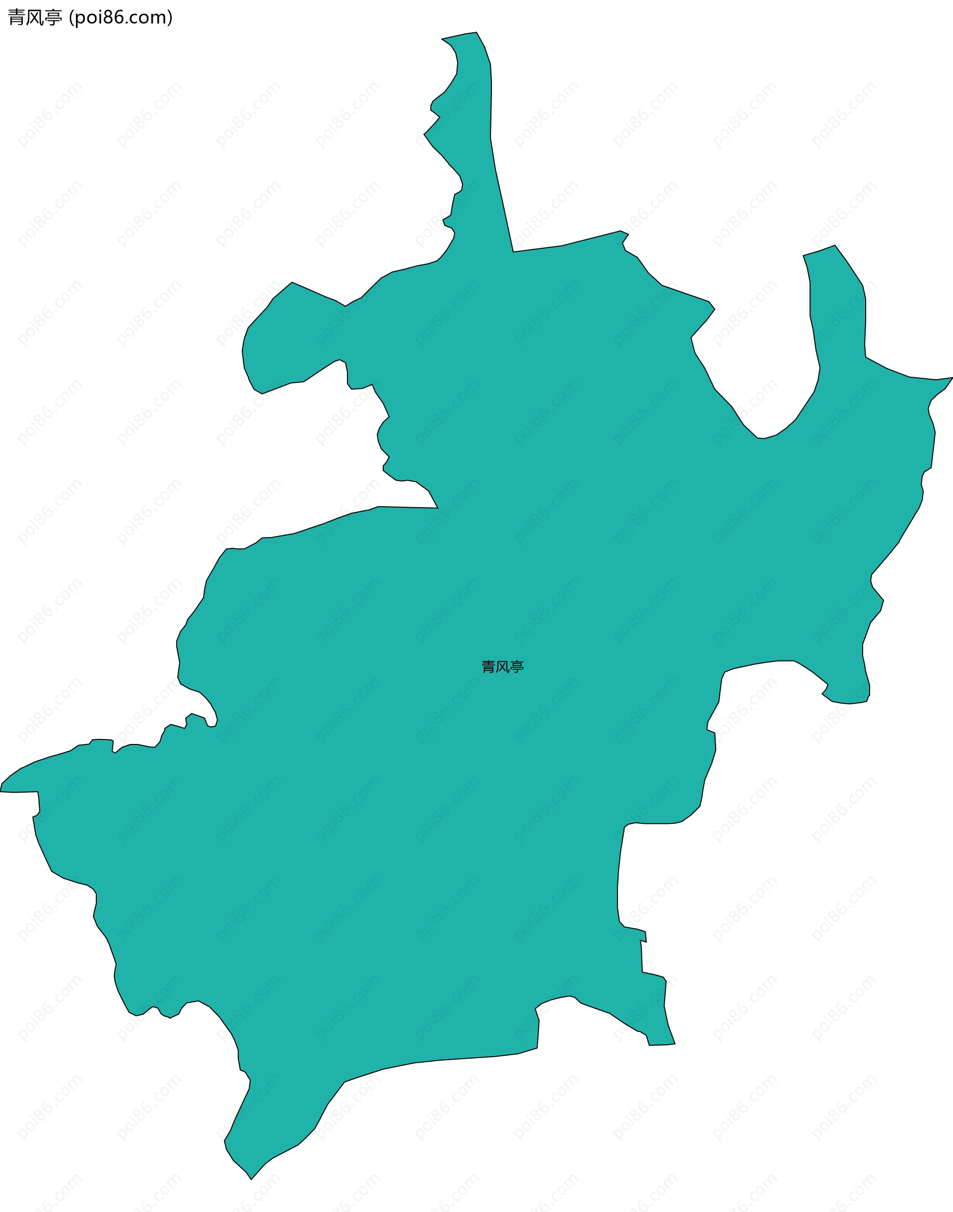 青风亭边界地图