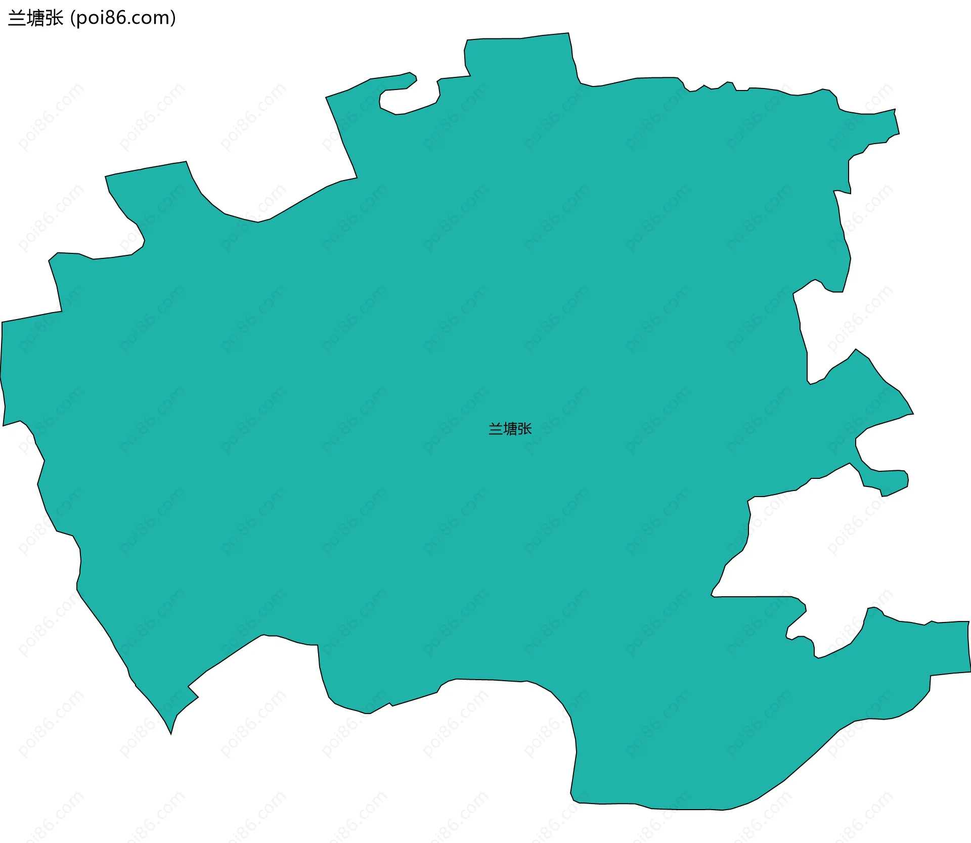 兰塘张边界地图