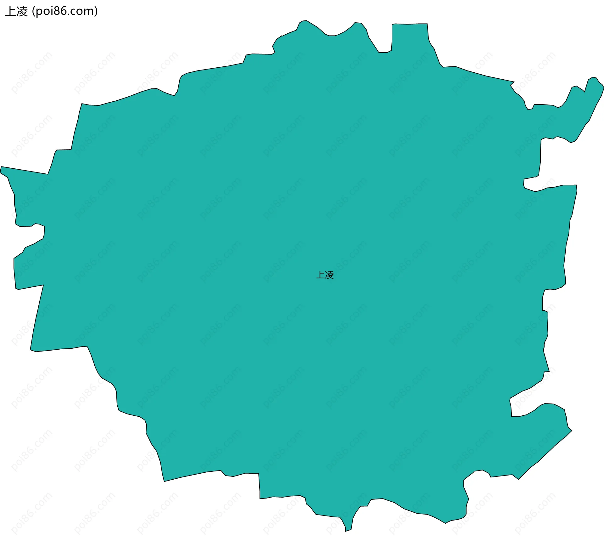 上凌边界地图