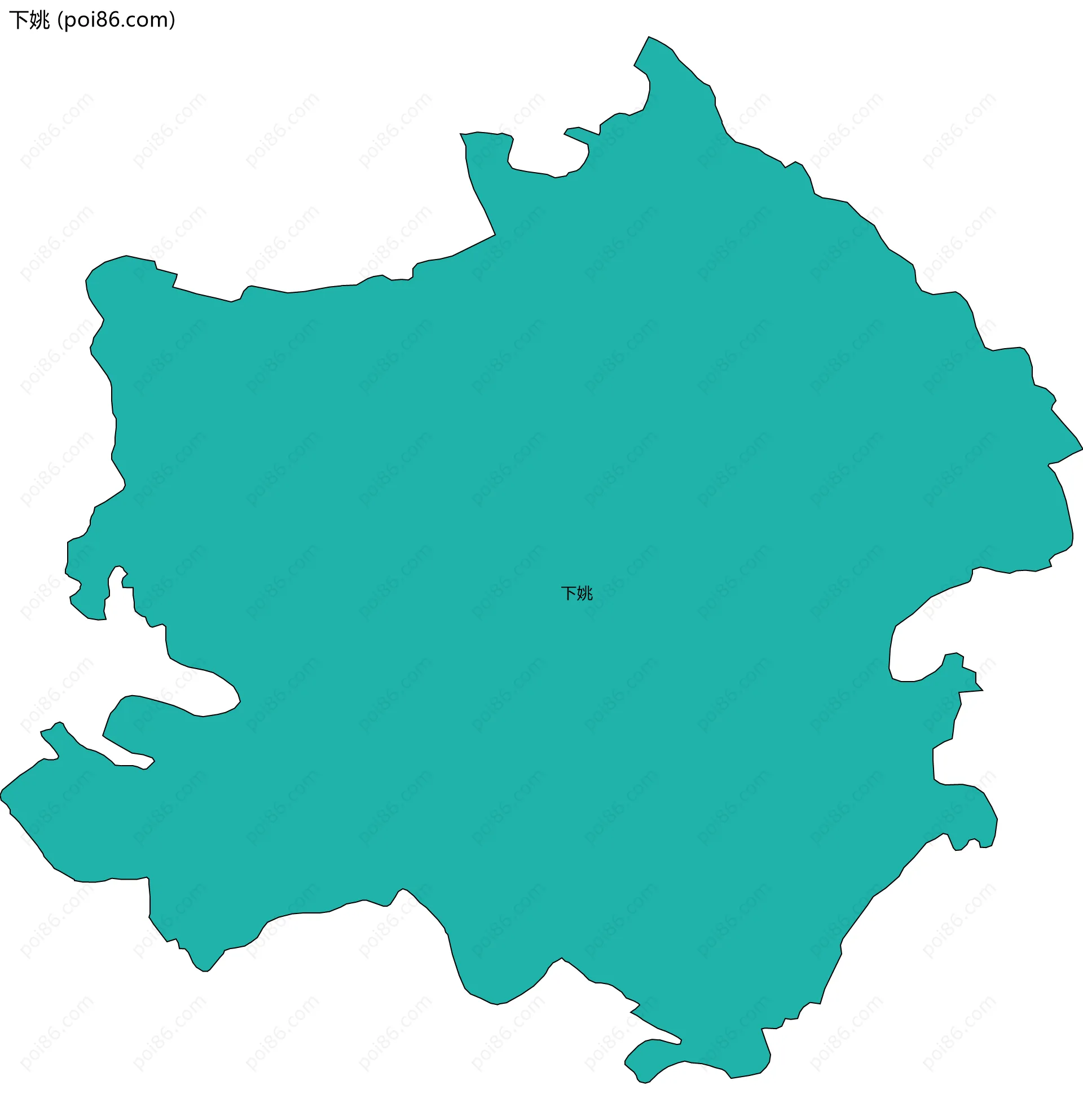 下姚边界地图