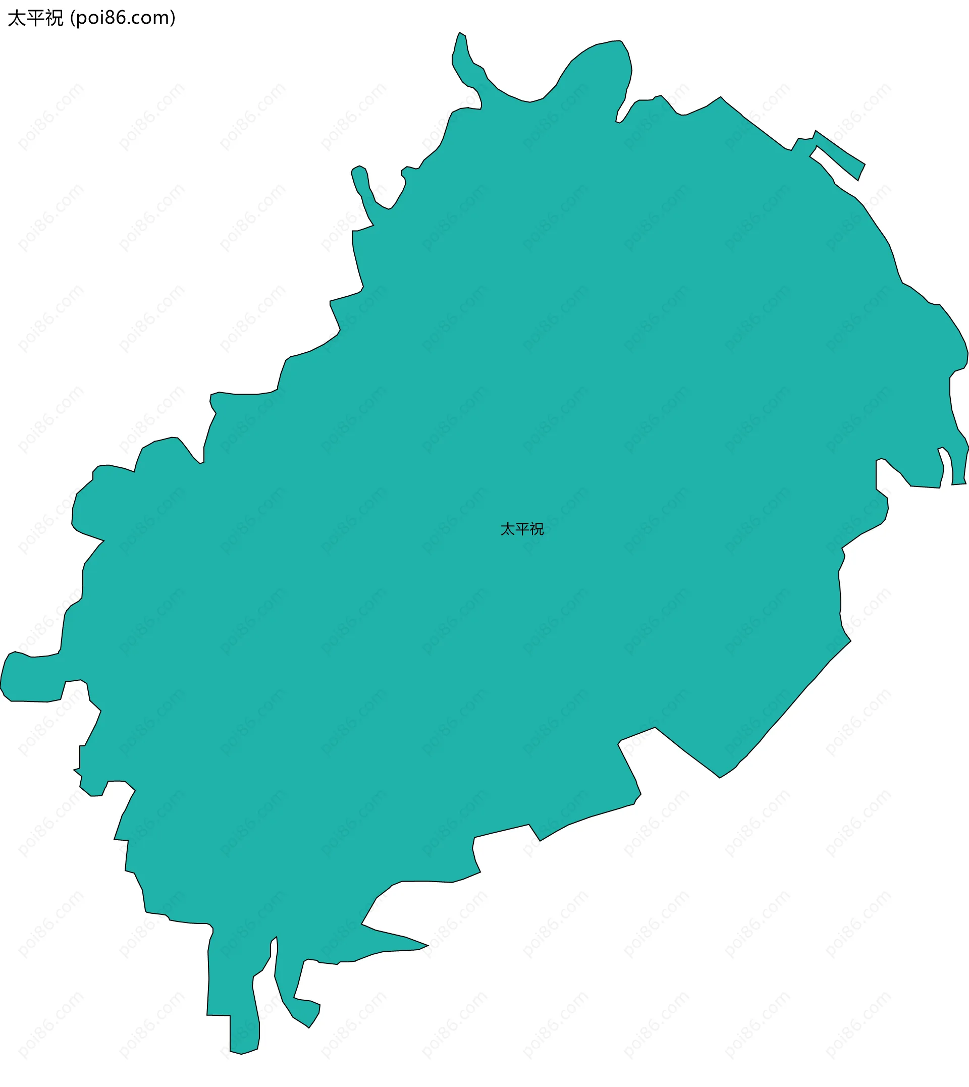 太平祝边界地图