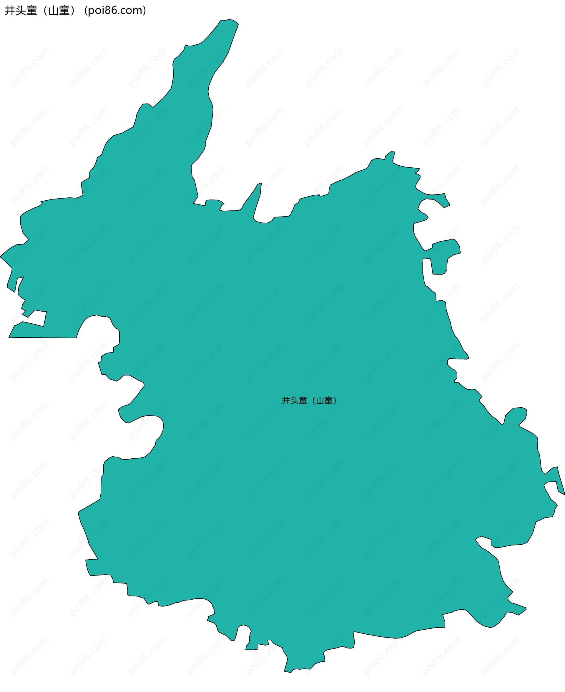 井头童（山童）边界地图