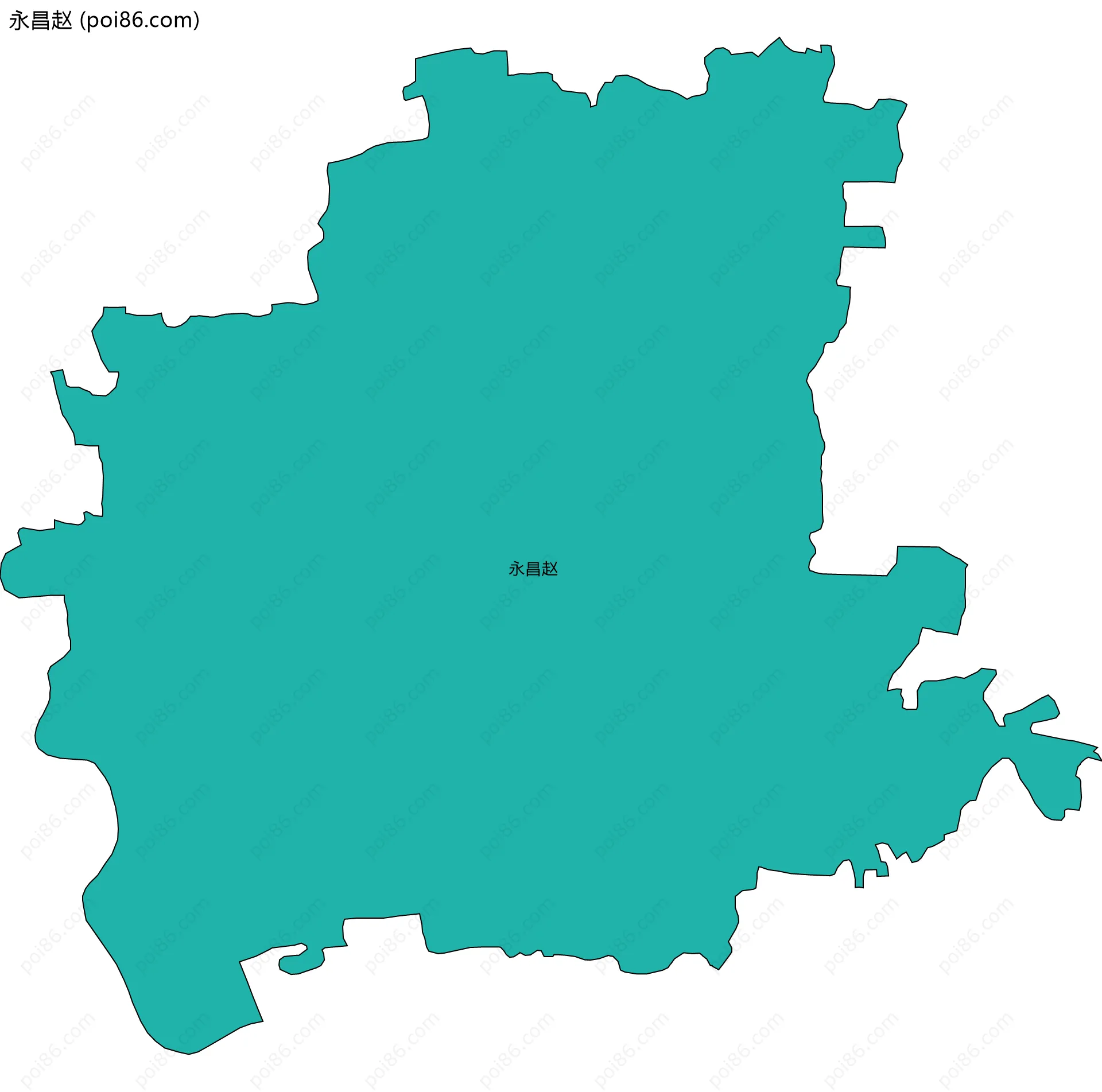 永昌赵边界地图