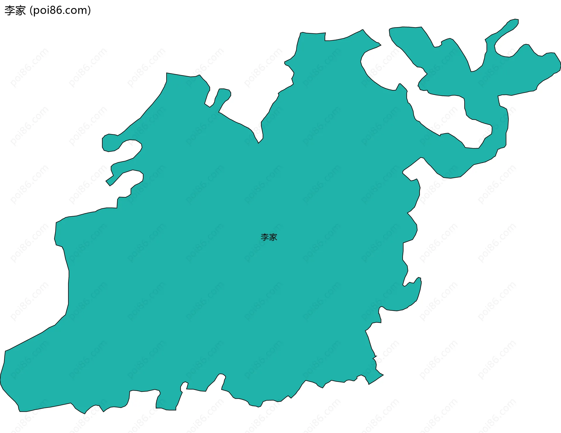李家边界地图