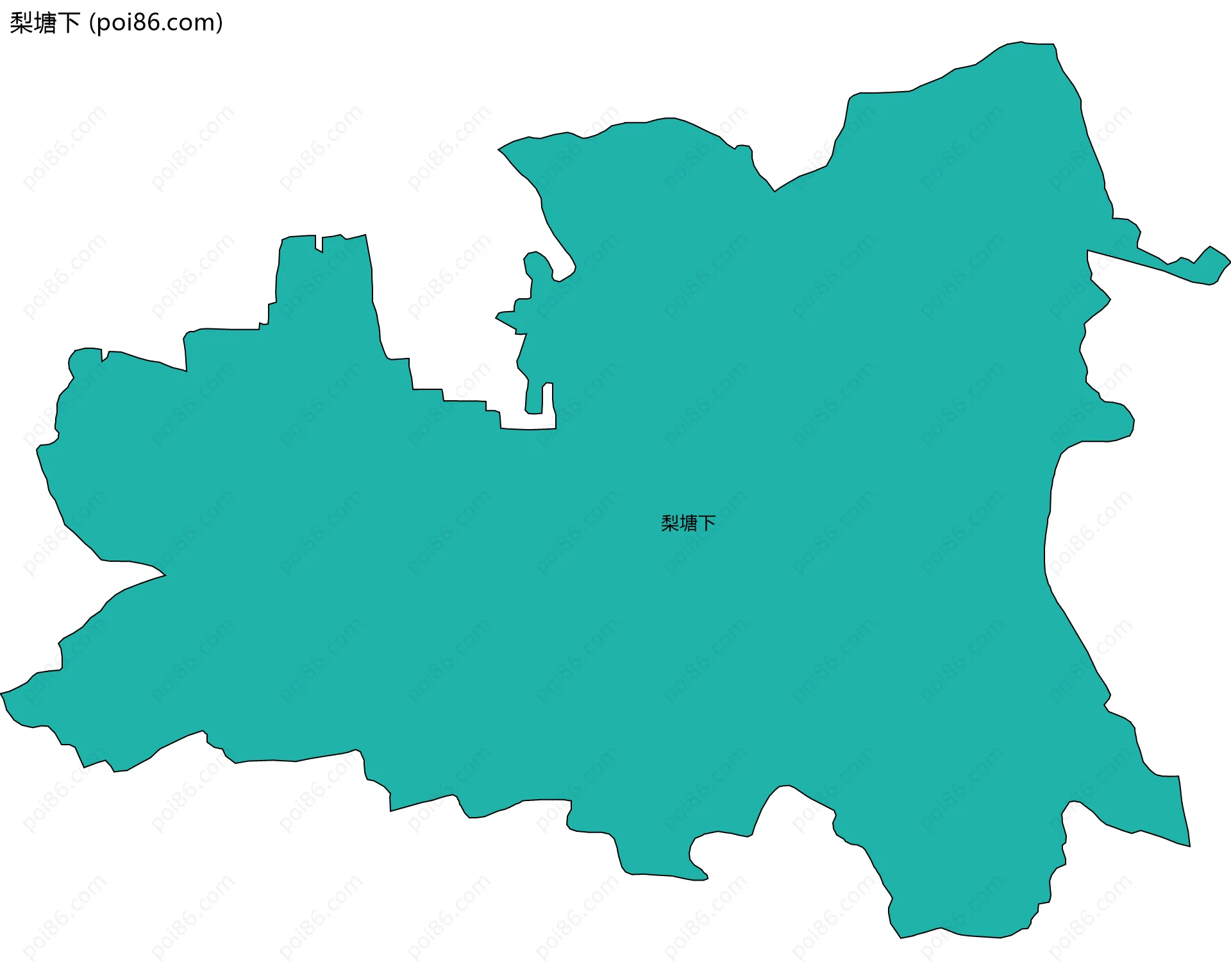 梨塘下边界地图