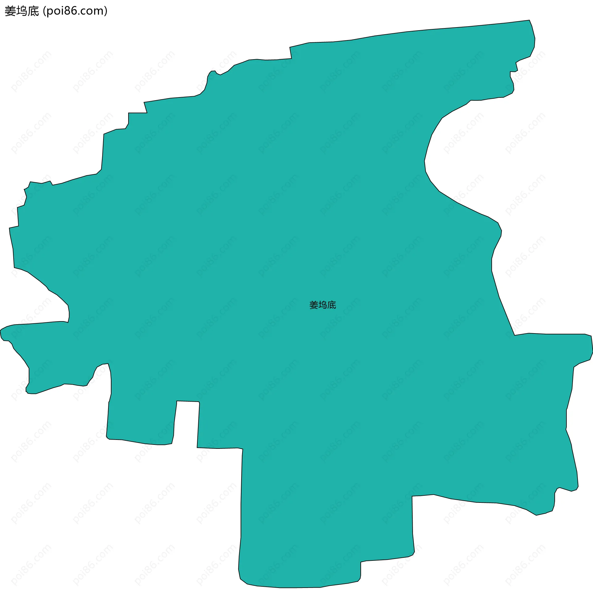 姜坞底边界地图