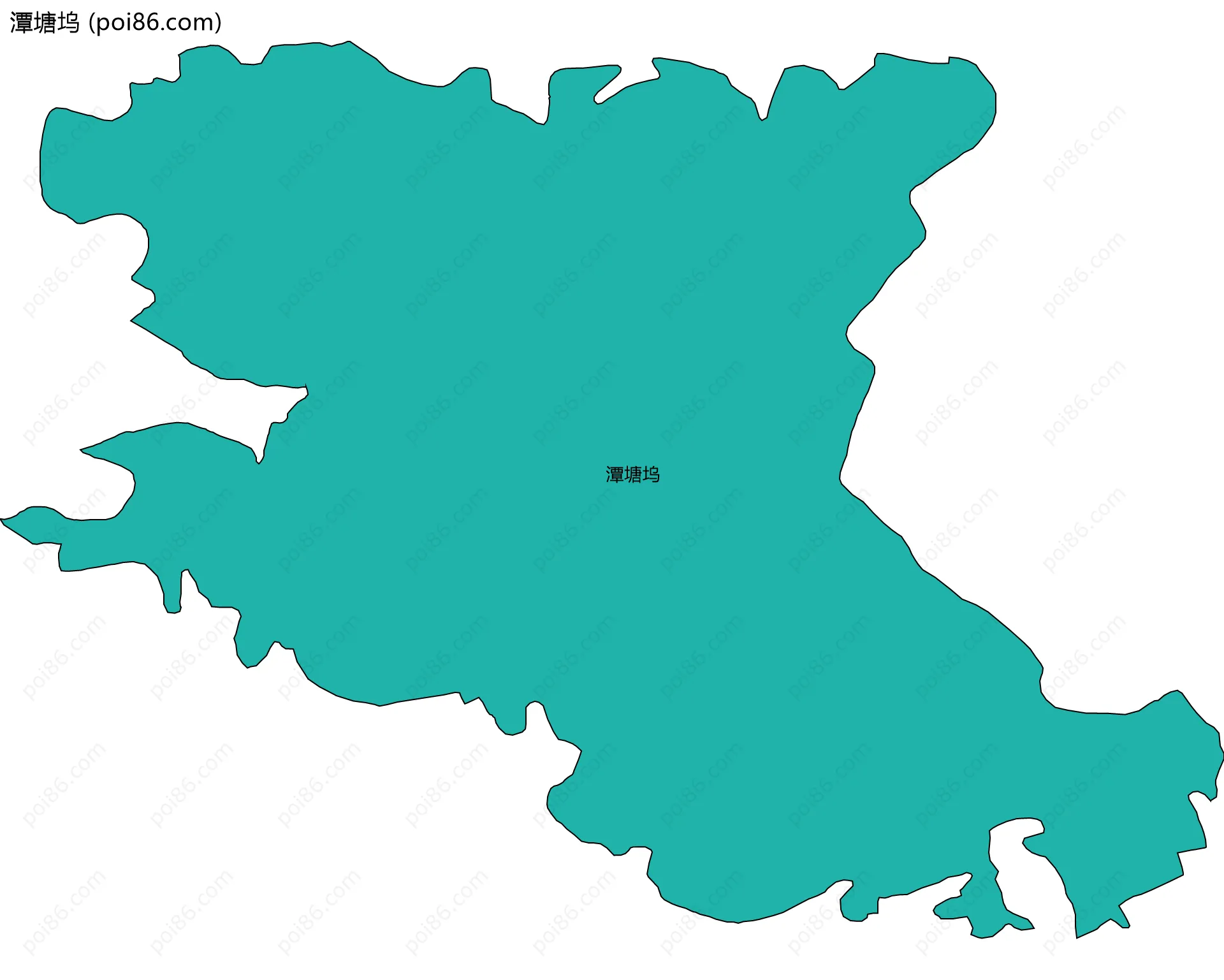 潭塘坞边界地图