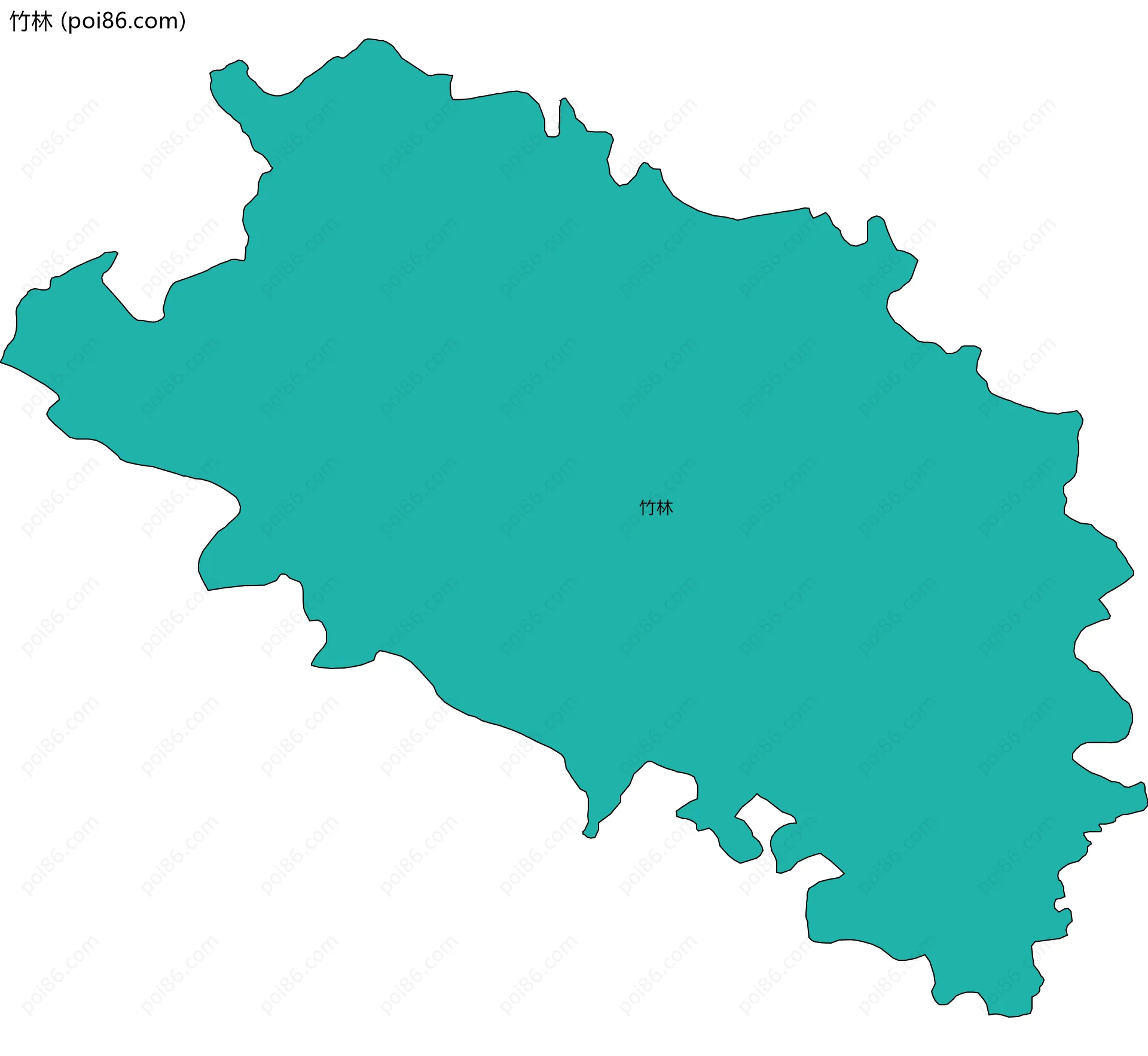 竹林边界地图