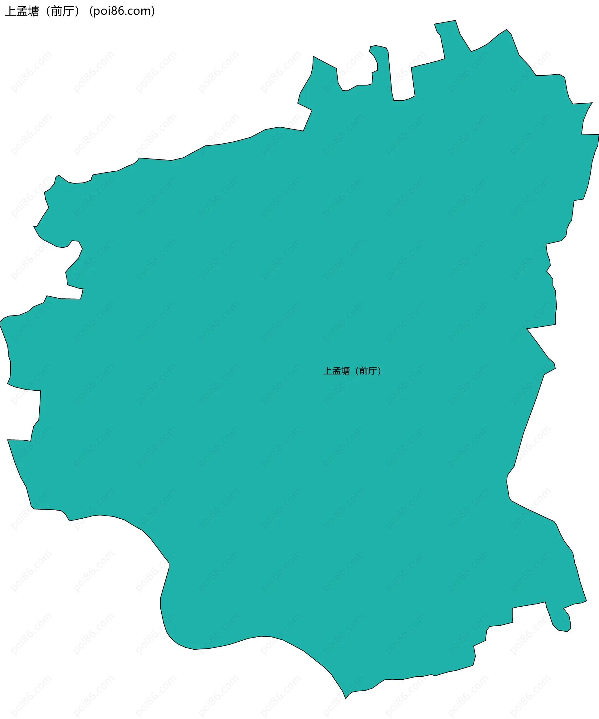 上孟塘（前厅）边界地图